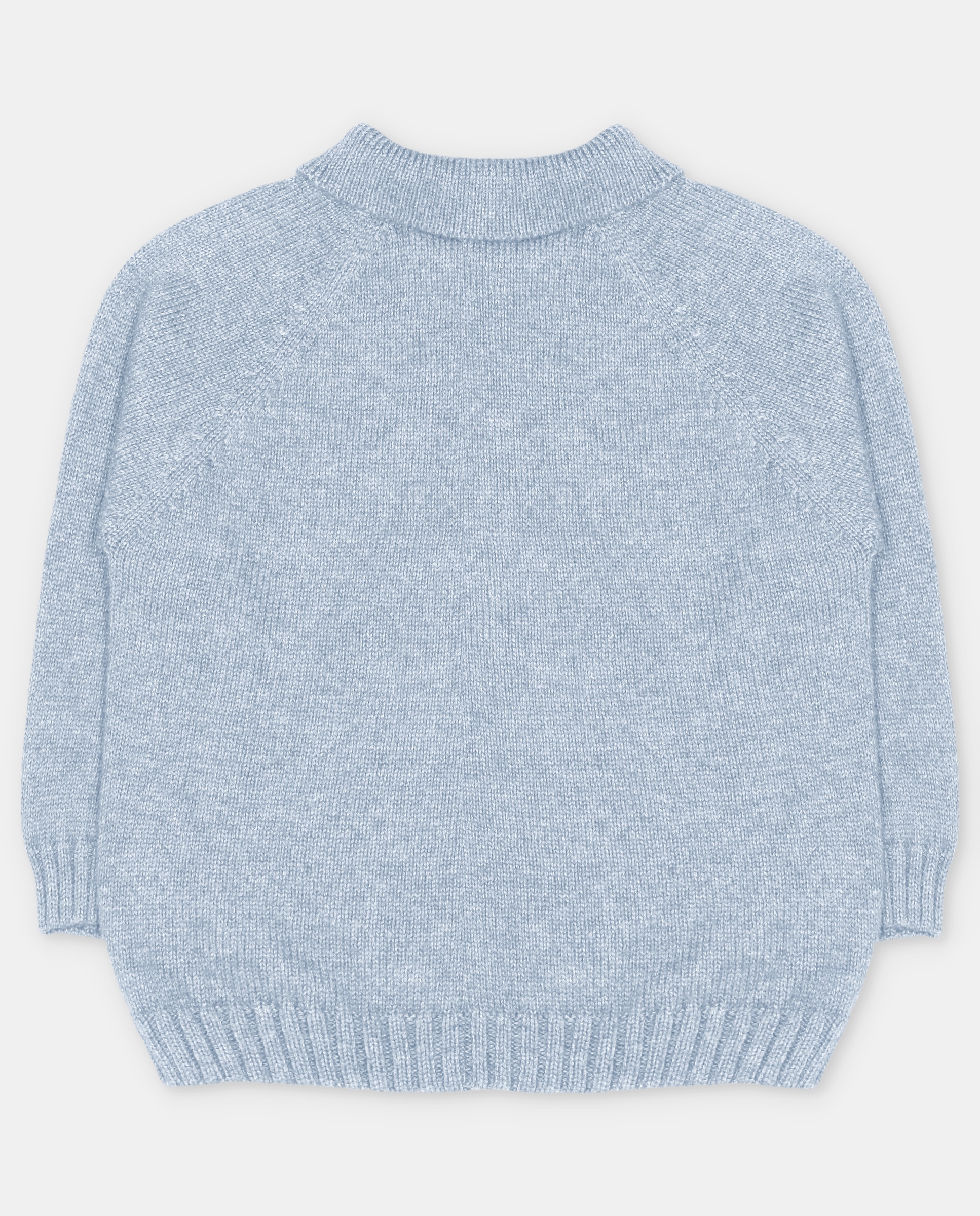 Camisola Infantil com Gola Polo Azul-celeste-2