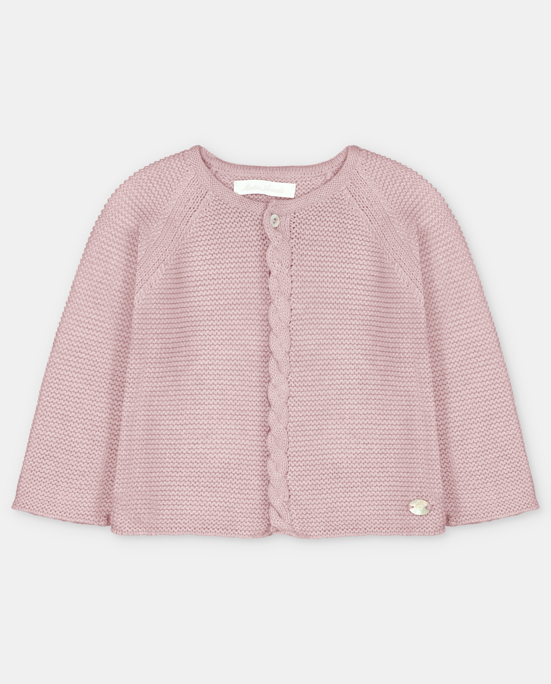 Imagem 0 de Casaco para Bebé Tricot com Detalhes de Losangos e Bolinhas