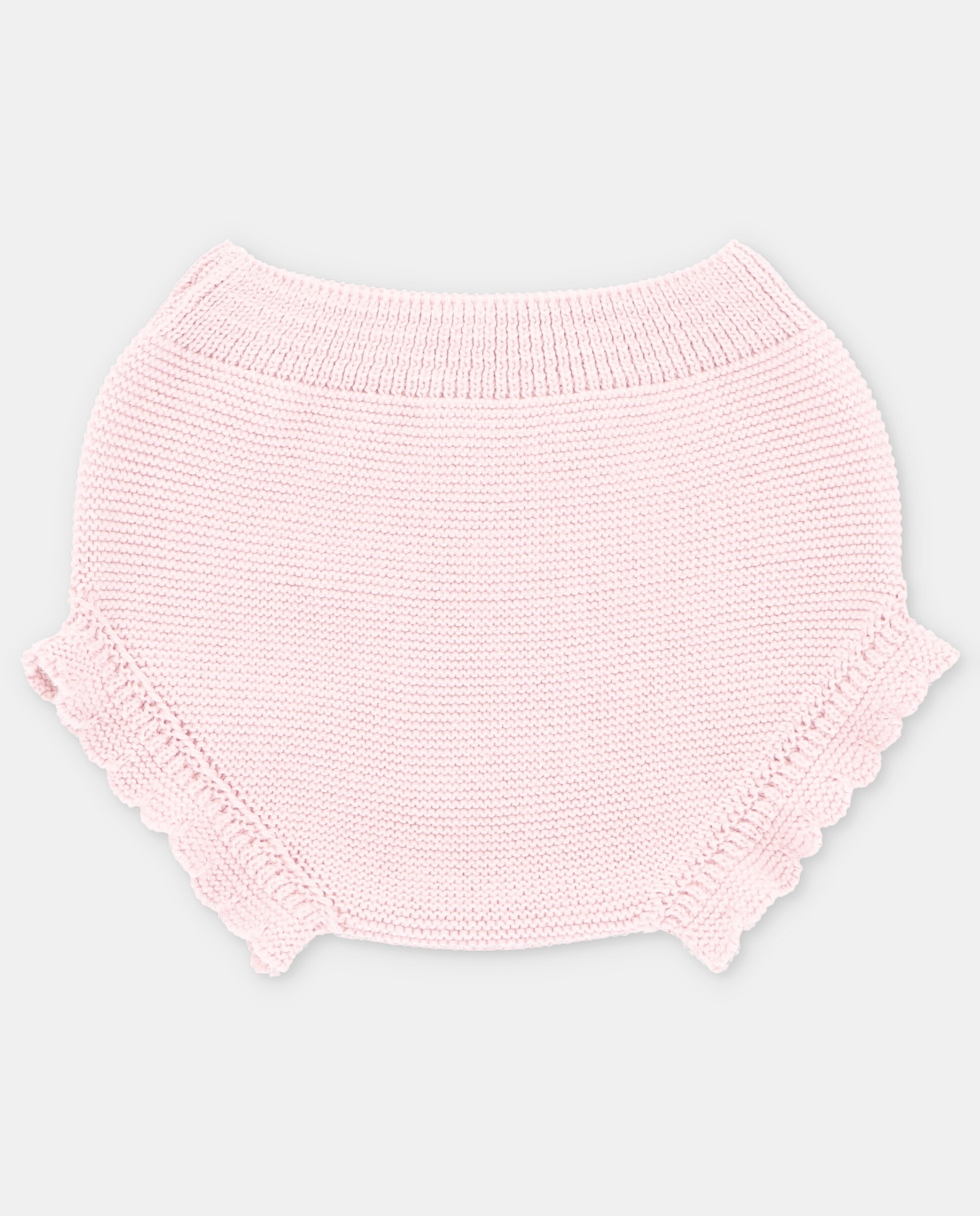 Tapa Fraldas de Bebé de Malha Rosa-claro-1