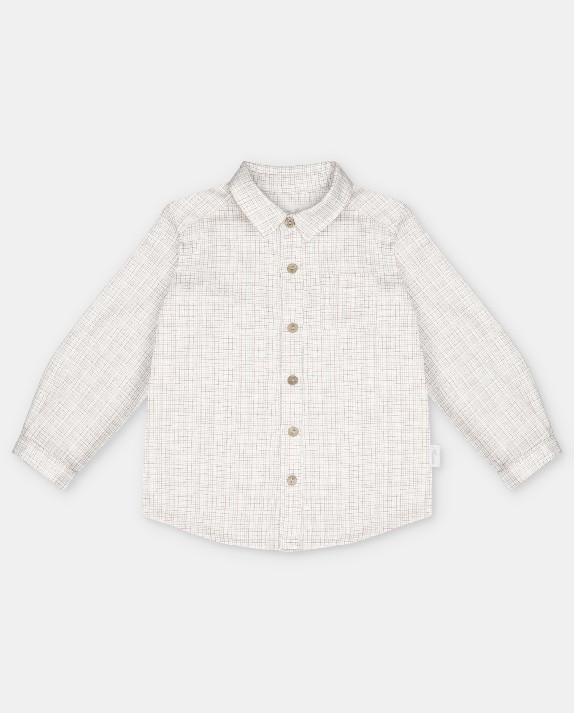 Imagem 0 de Camisa Infantil de Algodão Microestampada Aos Quadrados