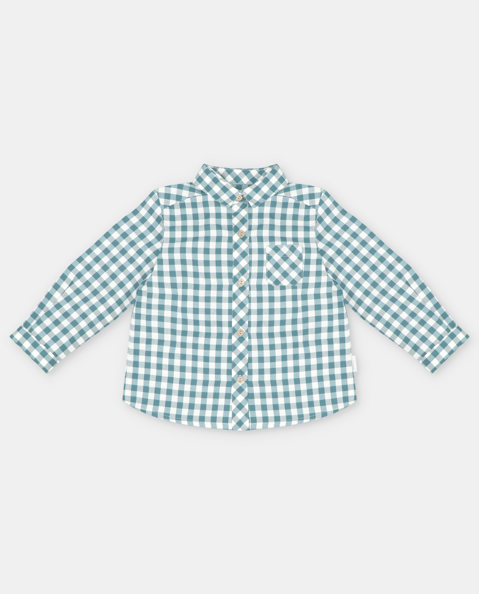 Imagem 0 de Camisa Infantil Estampada Aos Quadrados com Bolso