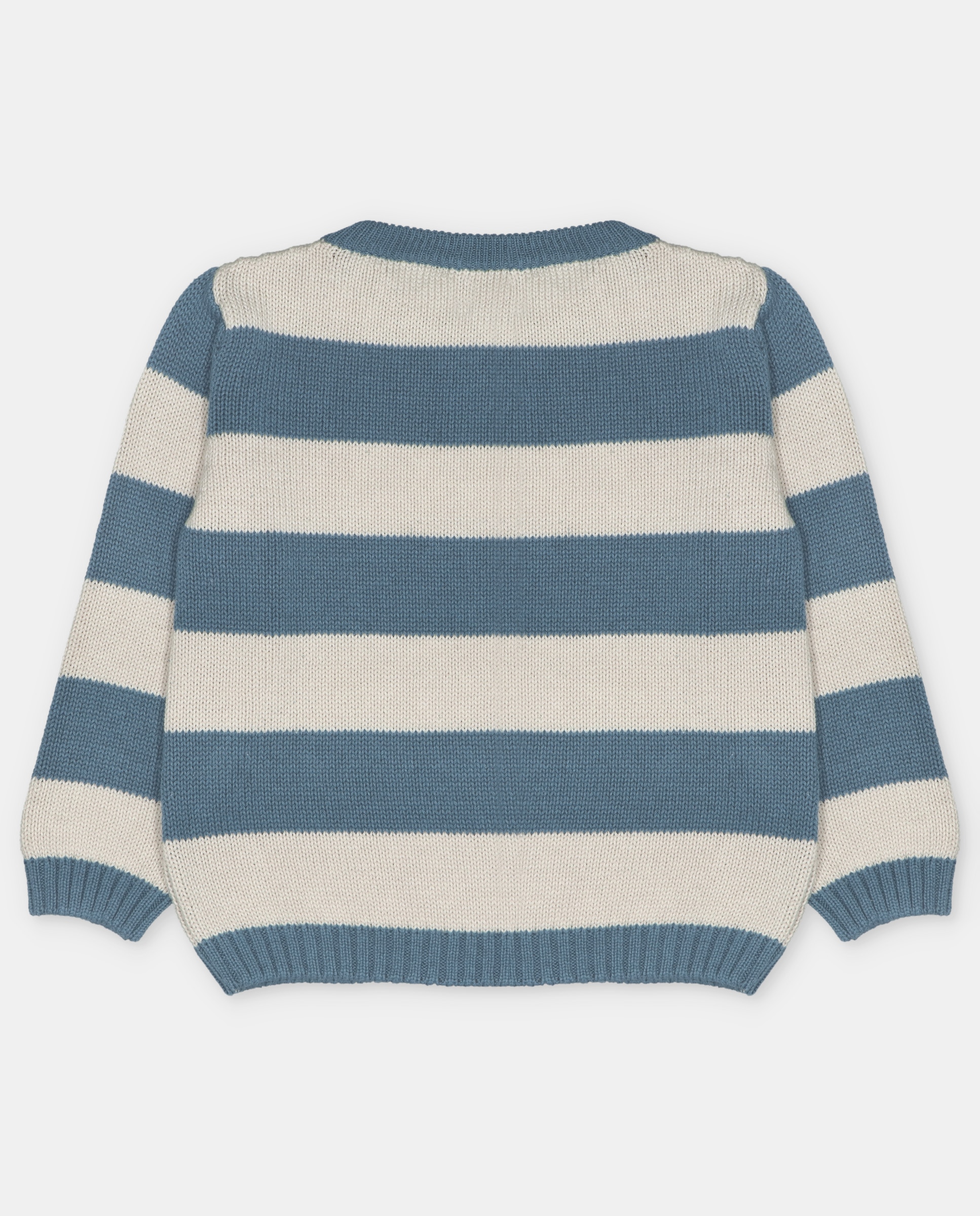 Camisola Infantil Às Riscas Combinadas Petróleo-2