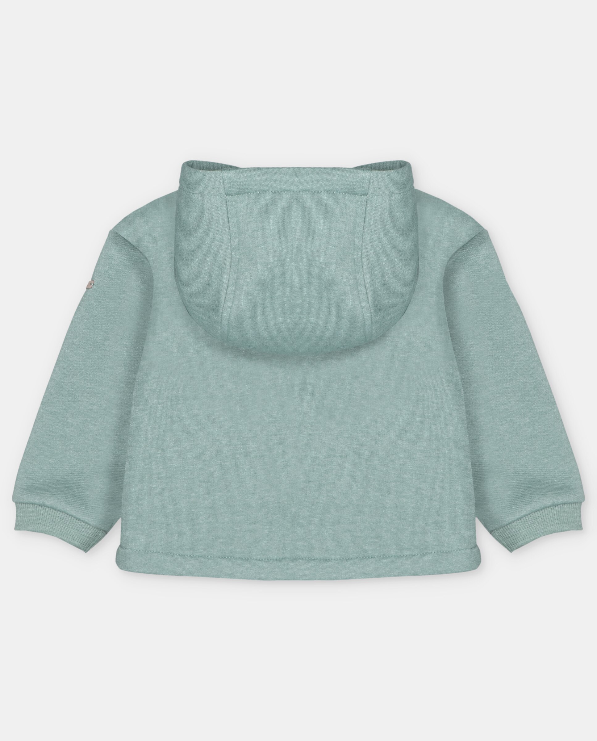 Sweatshirt Infantil com Capuz e Bolso Verde-claro-2
