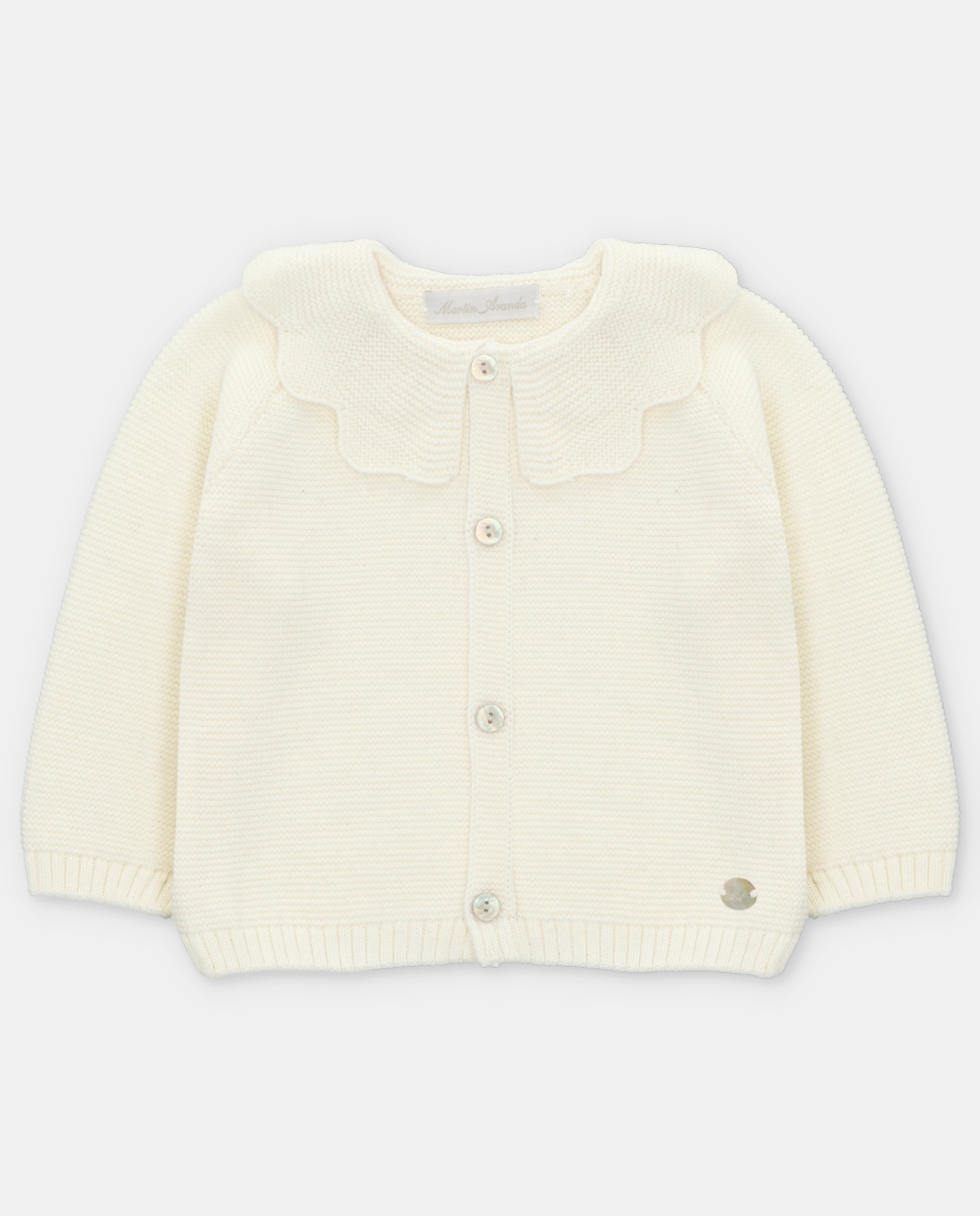 Imagem 0 de Casaco Infantil Tricot com Gola Folho