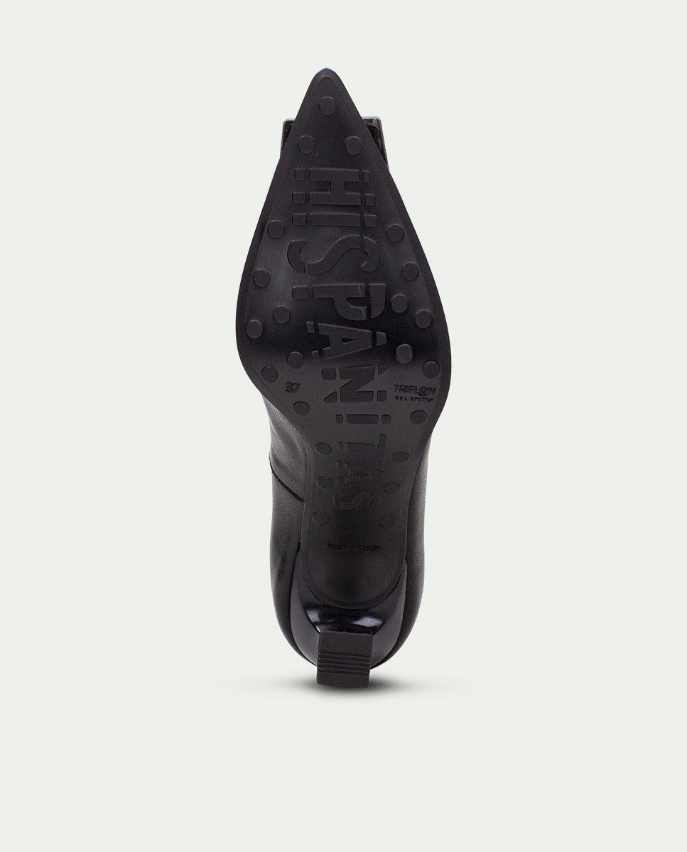 Sapatos de Salto com Adorno Metálico Preto-6
