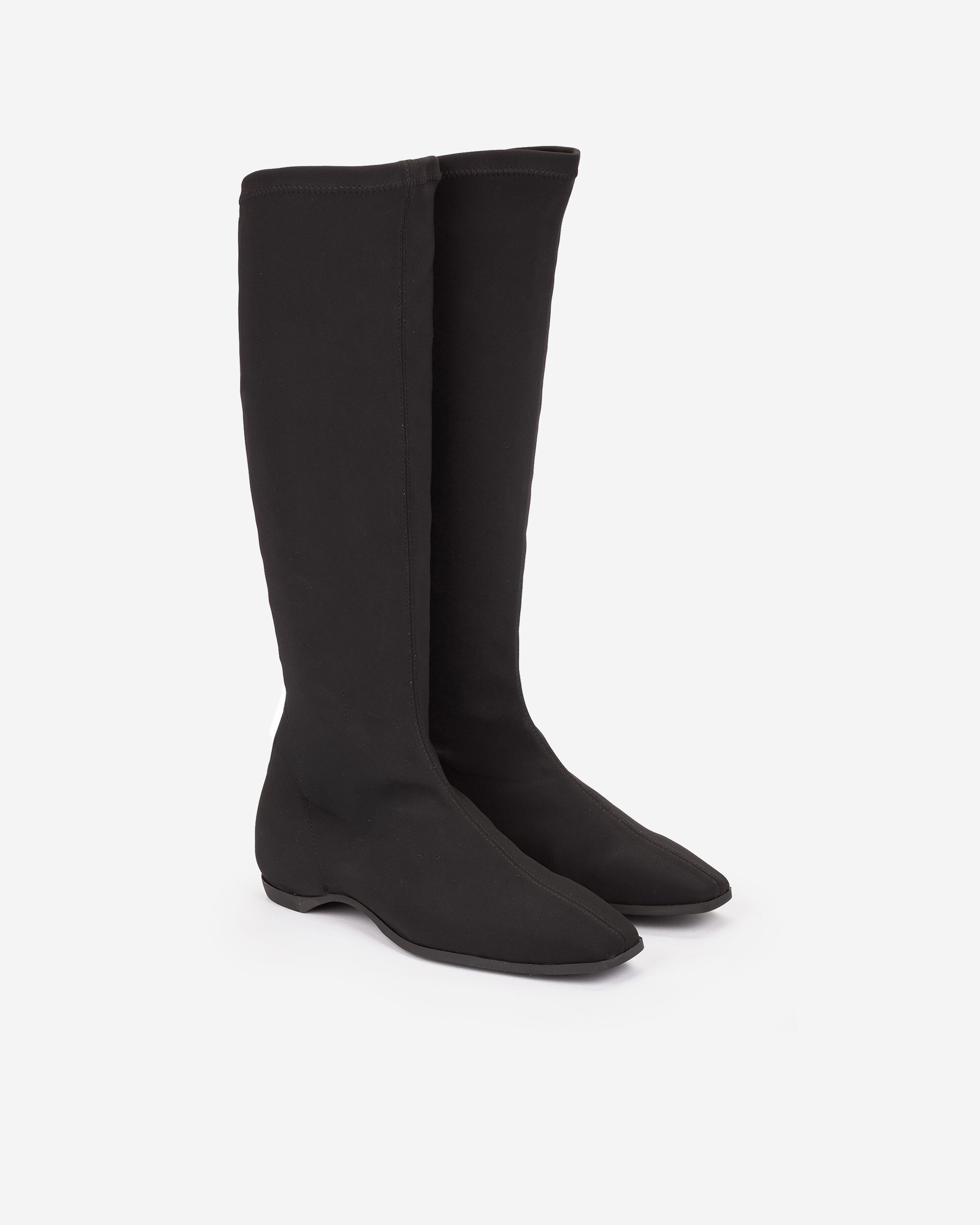 Botas Elásticas com Cunha Interior Preto-2