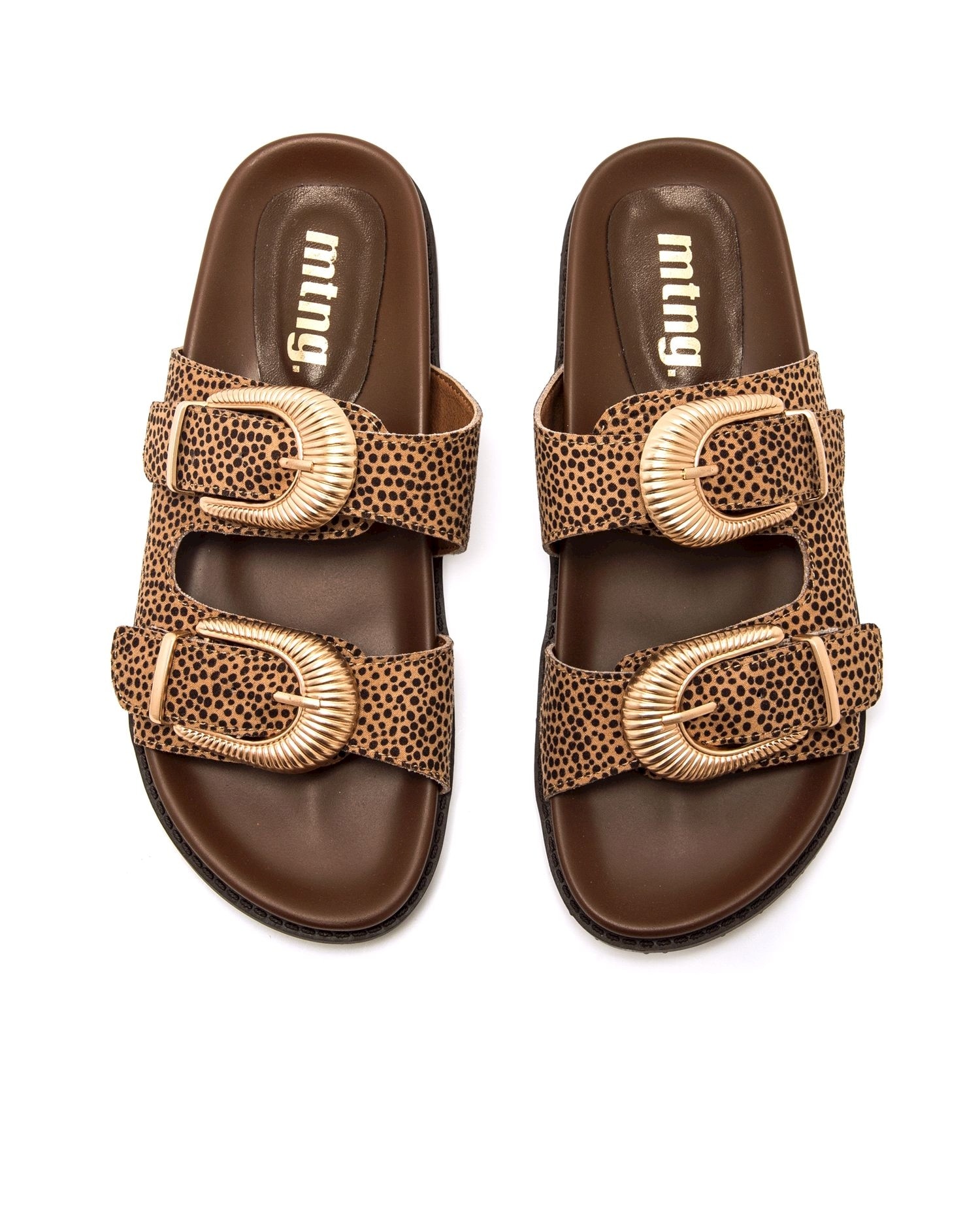 Botas Altas de Salto com Fecho de Correr Castanho-2