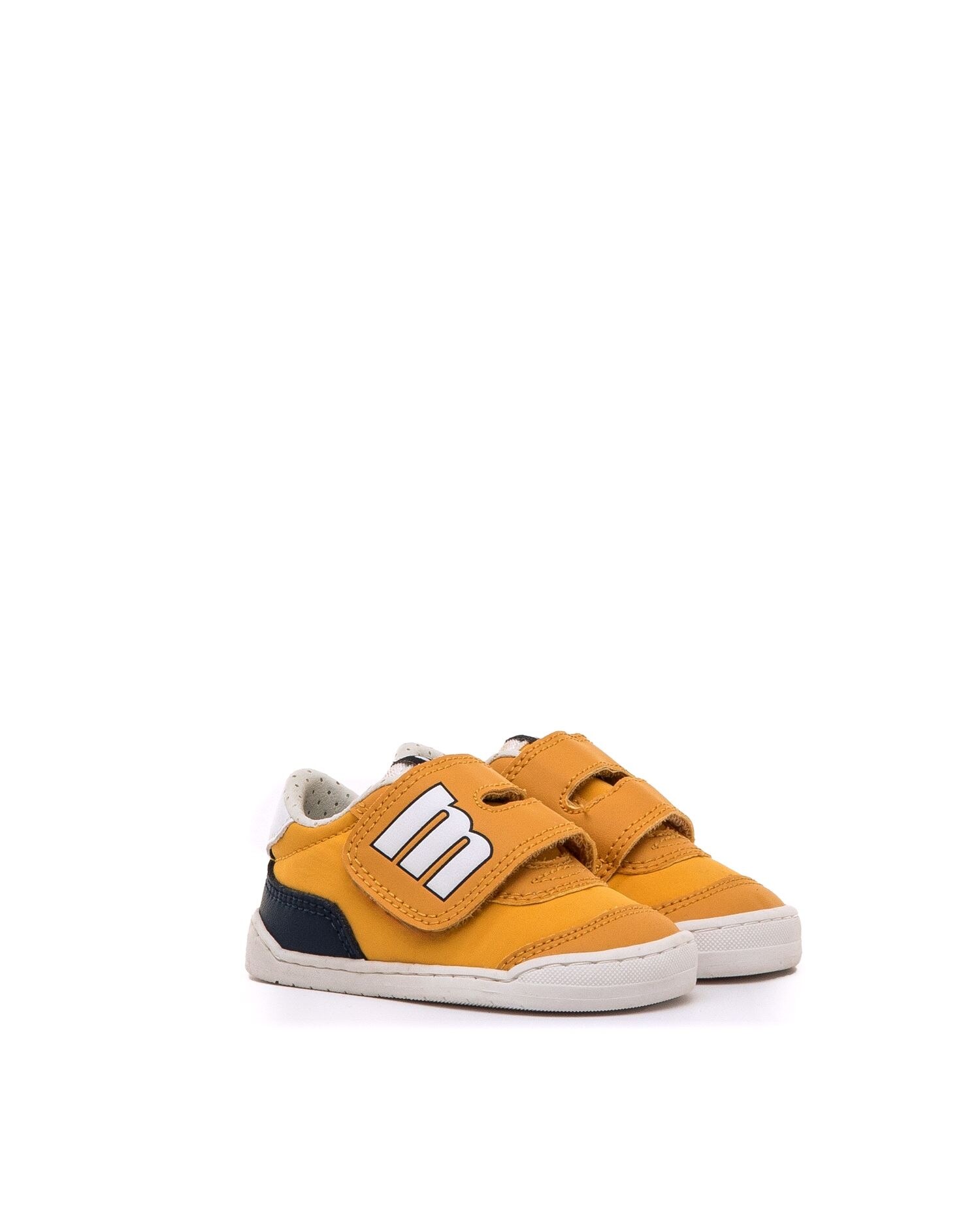 Sapatilhas Desportivas para Bebé com Piso Suave e Velcro Amarelo / Preto-4