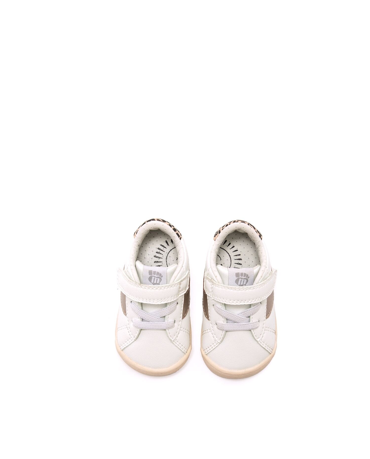 Sapatilhas Desportivas para Bebé com Velcro Branco-2