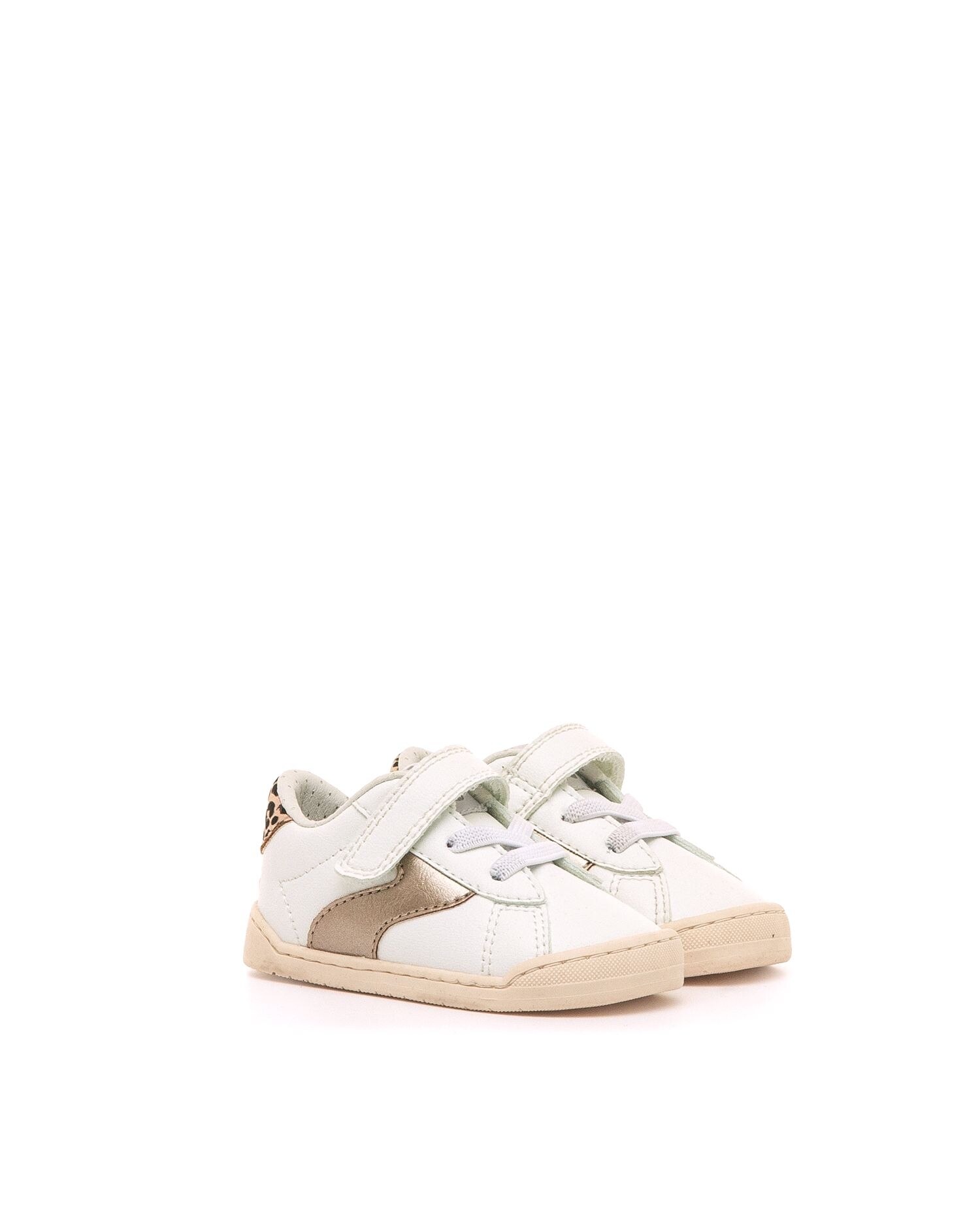 Sapatilhas Desportivas para Bebé com Velcro Branco-4