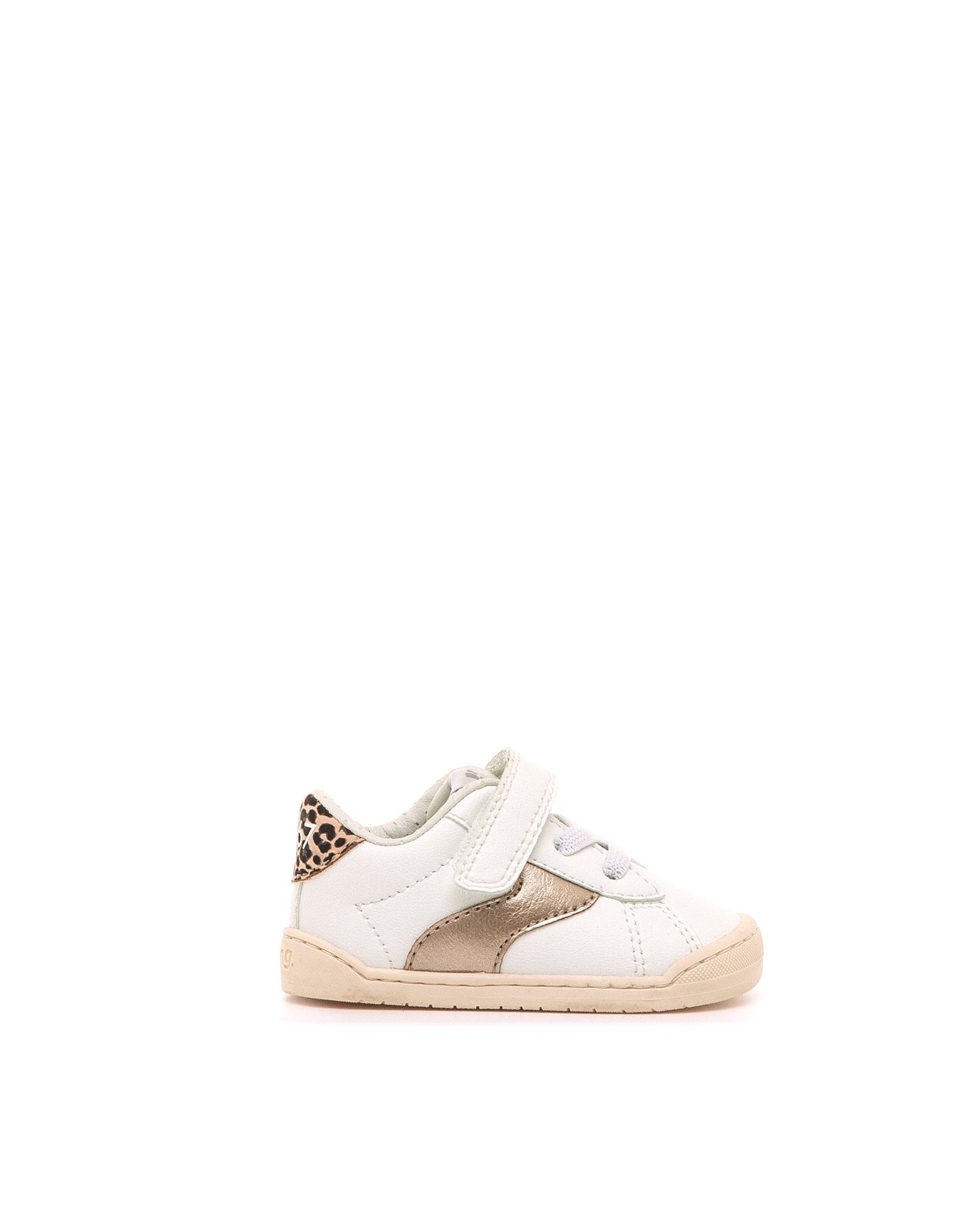 Sapatilhas Desportivas para Bebé com Velcro Branco-1