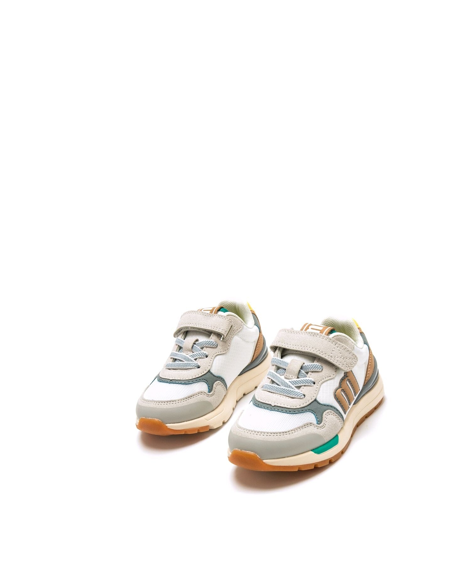 Sapatilhas Desportivas Infantil Estilo Running Avelã / Branco-2