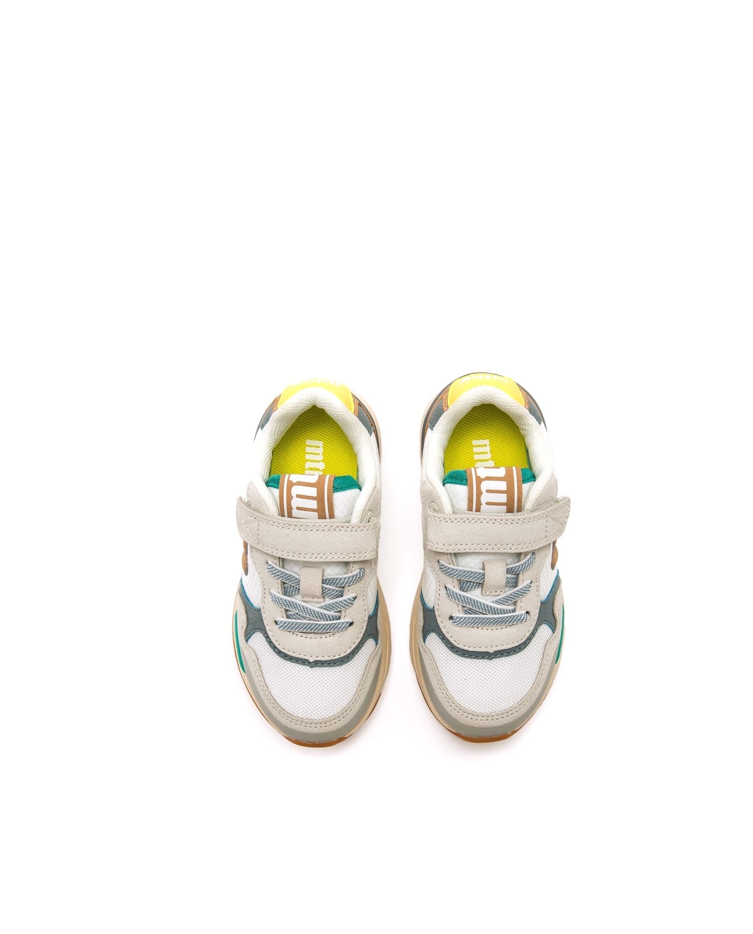 Sapatilhas Desportivas Infantil Estilo Running Avelã / Branco-4
