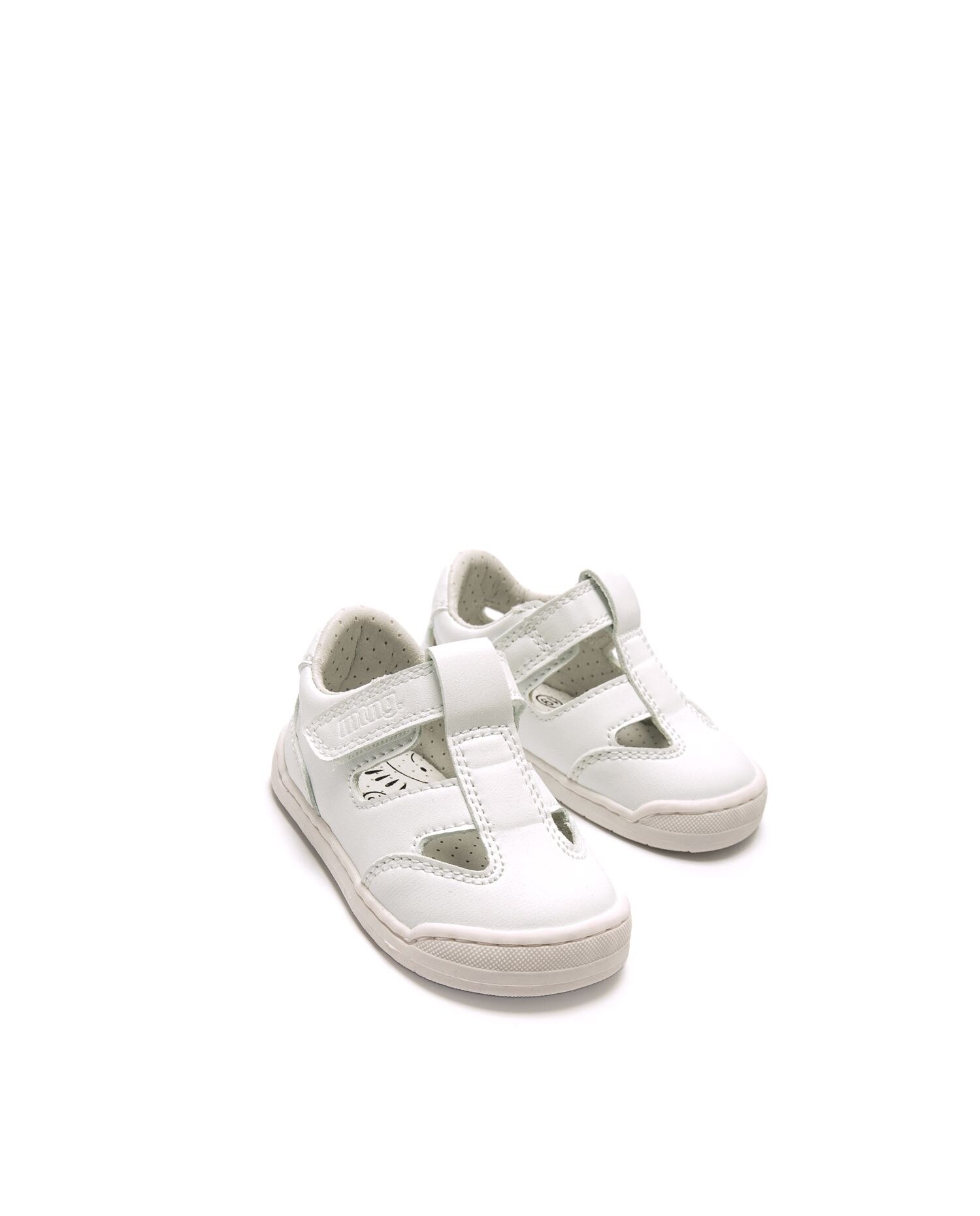 Sandálias Rasas Infantil com Piso Barefoot Branco-6