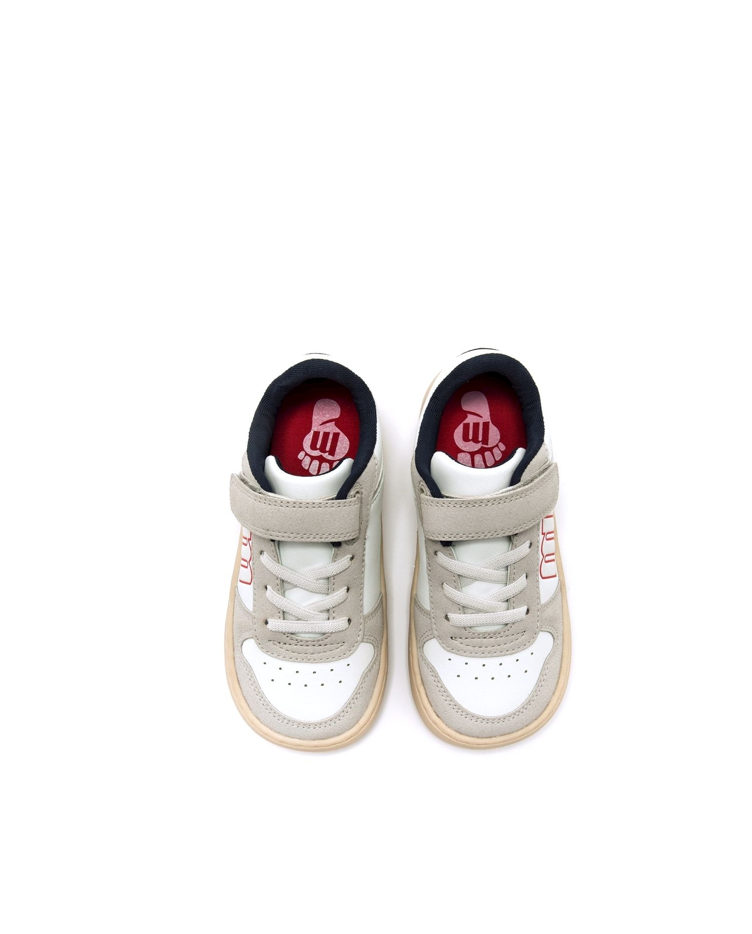 Sapatilhas Desportivas Infantil com Velcro e Sola Respeitosa MTNG Branco / Vermelho-2