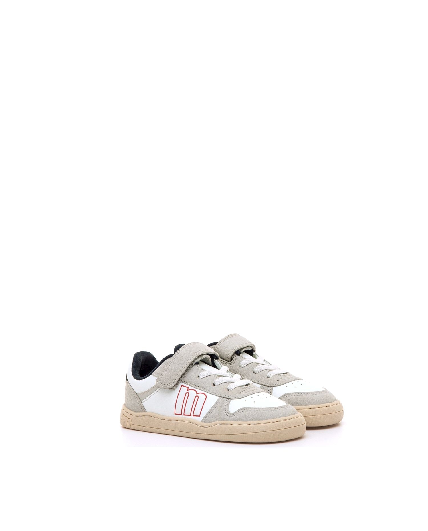Sapatilhas Desportivas Infantil com Velcro e Sola Respeitosa MTNG Branco / Vermelho-4