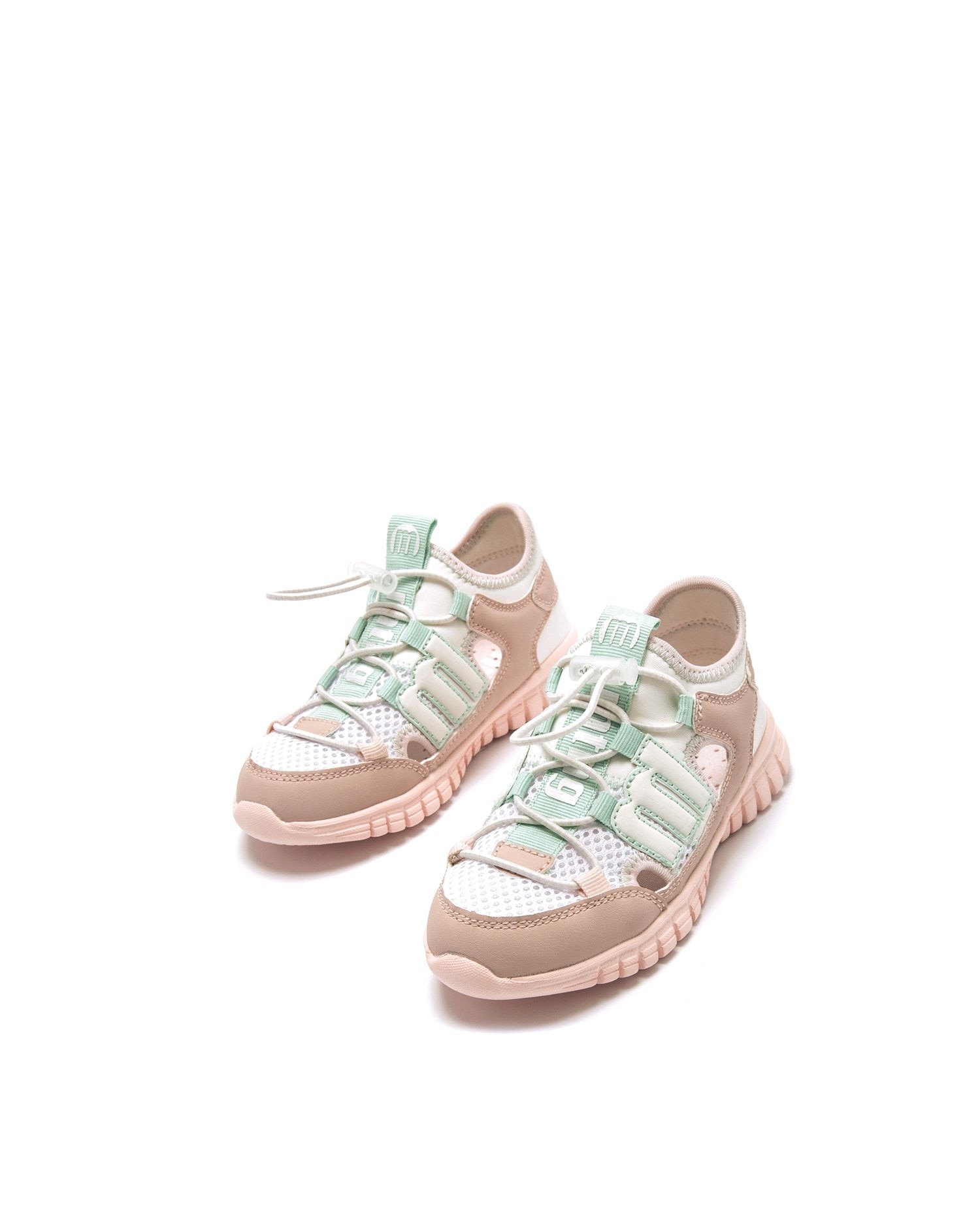 Sandálias de Estilo Fechado e Desportivo Rosa-4