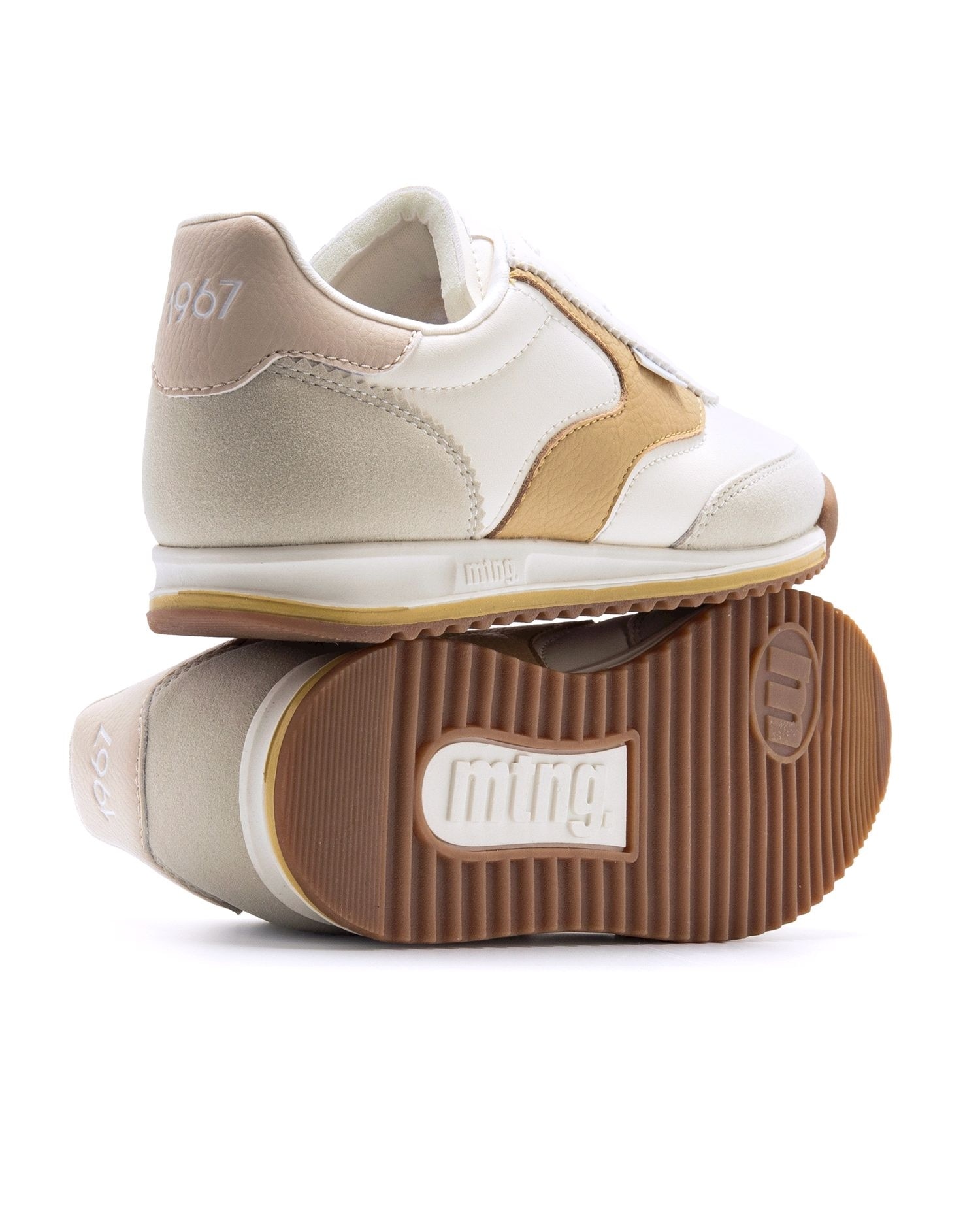 Sapatilhas Desportivas Olympic com Estilo Retro Amarelo-3