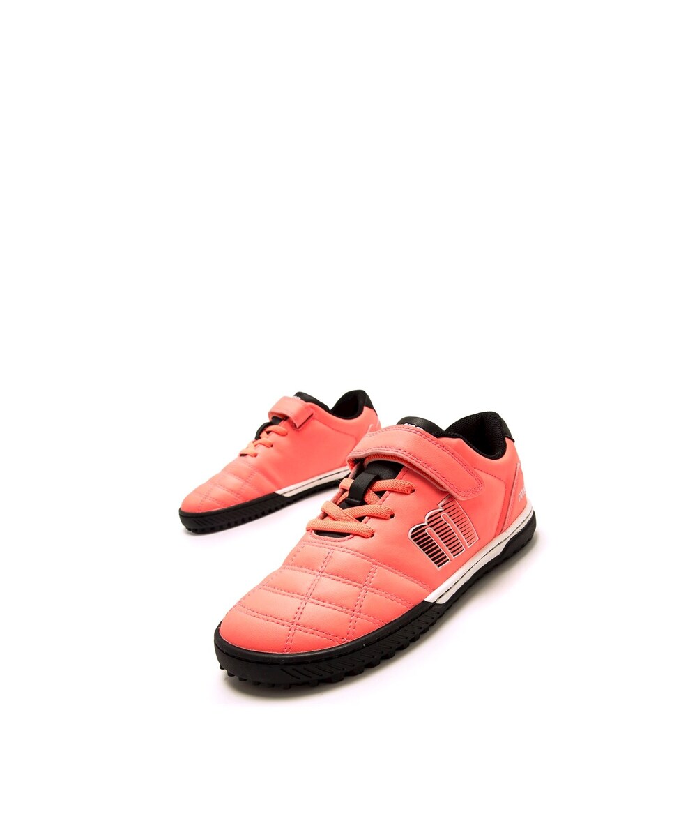 Sapatilhas Desportivas Infantil Estilo Futebol com Piso Respeitoso Coral-2
