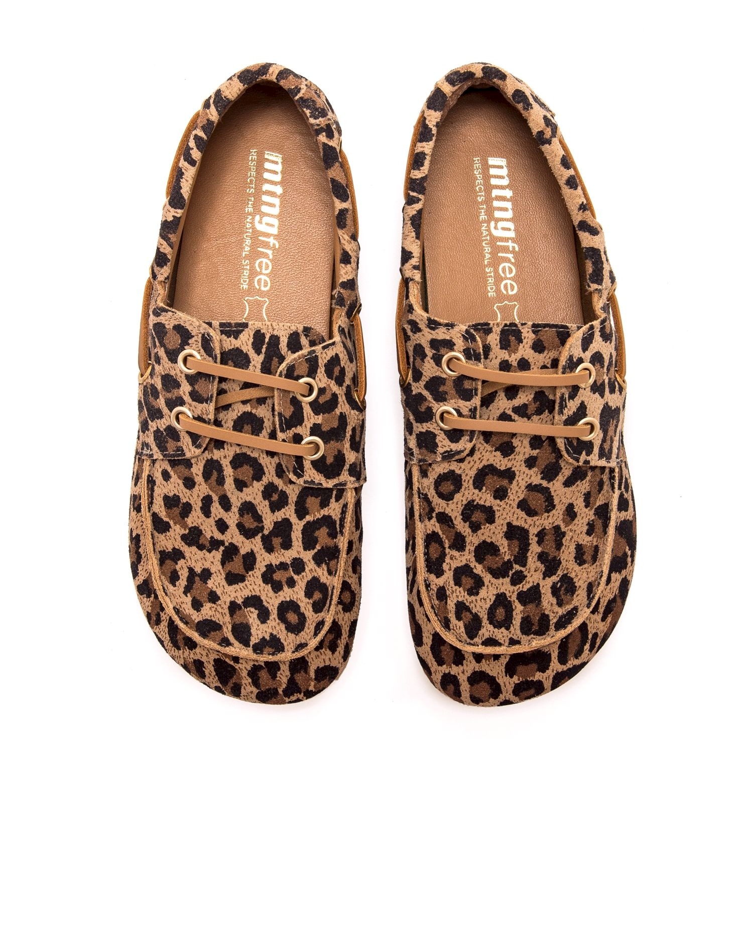 Sapatos Rasos Barefoot em Pele de Camurça Camel-2