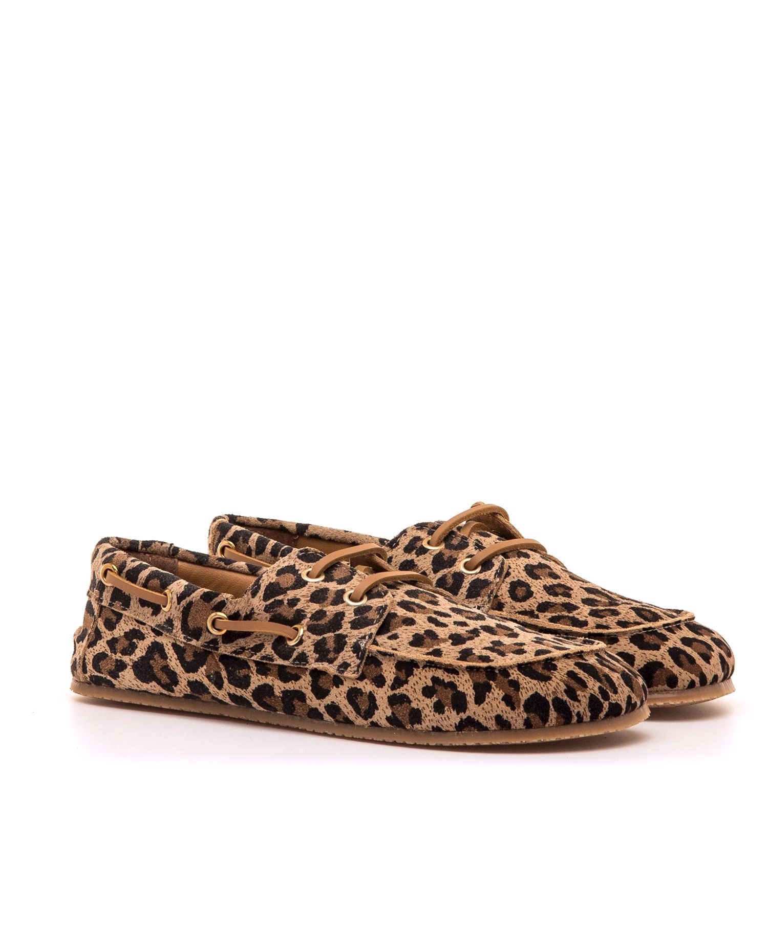 Sapatos Rasos Barefoot em Pele de Camurça Camel-4