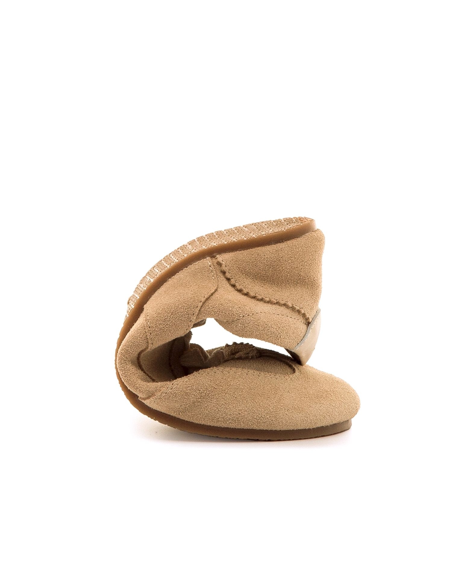 Sapatilhas Confort em Croute com Sola Barefoot Bege-3