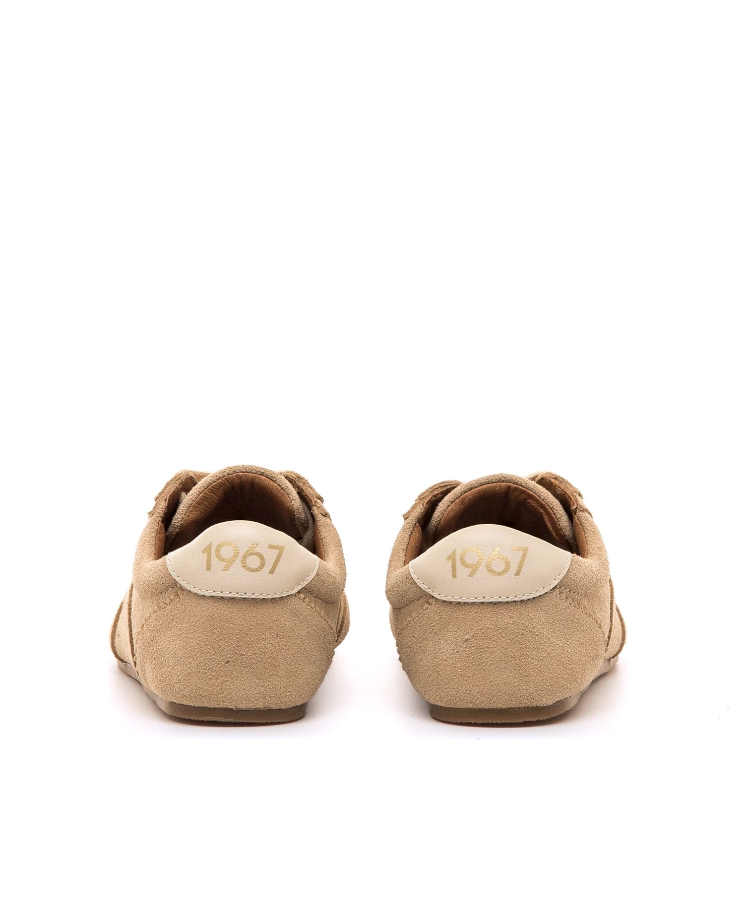 Sapatilhas Confort em Croute com Sola Barefoot Bege-5