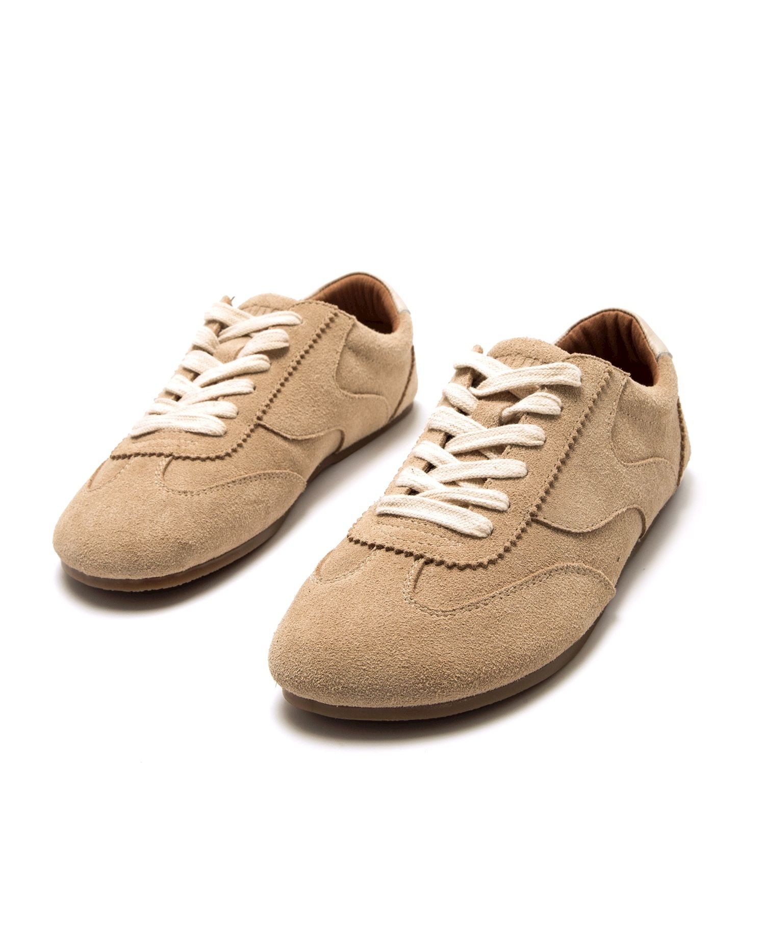 Sapatilhas Confort em Croute com Sola Barefoot Bege-6