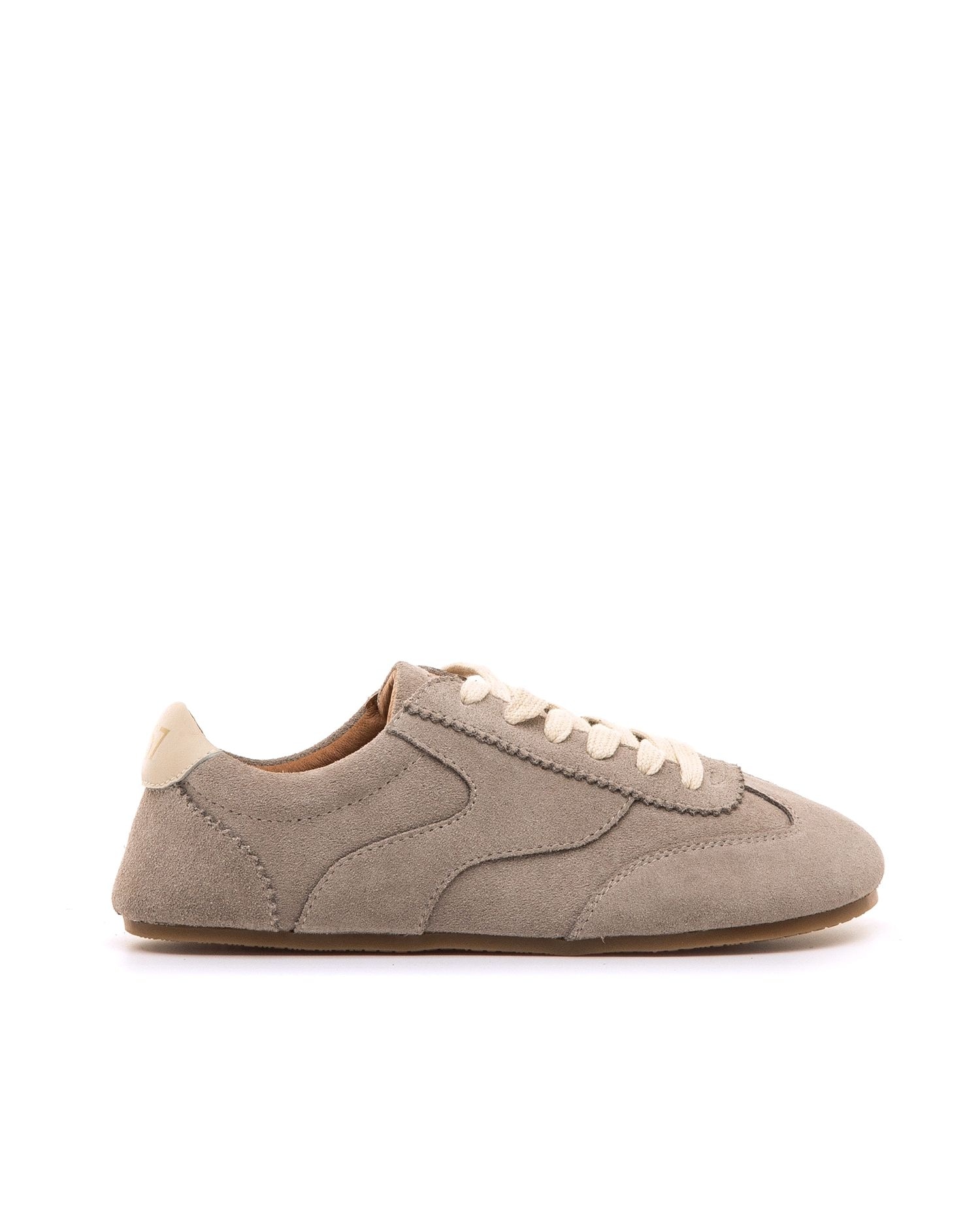 Sapatilhas Confort em Croute com Sola Barefoot Cinzento-1
