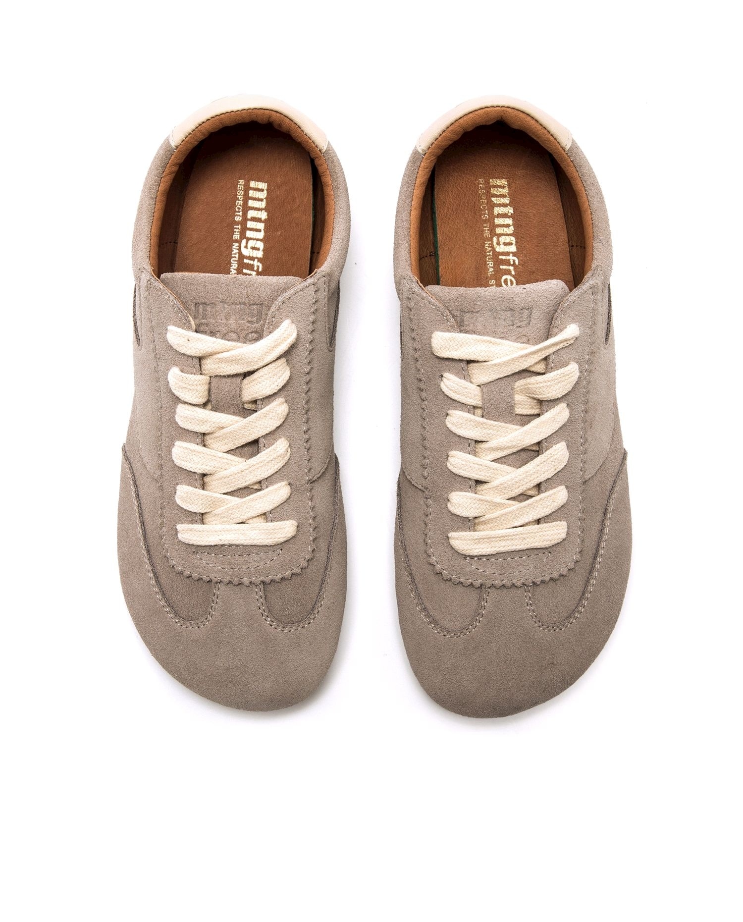 Sapatilhas Confort em Croute com Sola Barefoot Cinzento-2