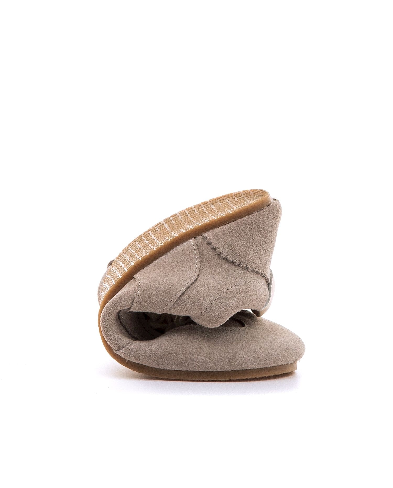 Sapatilhas Confort em Croute com Sola Barefoot Cinzento-3