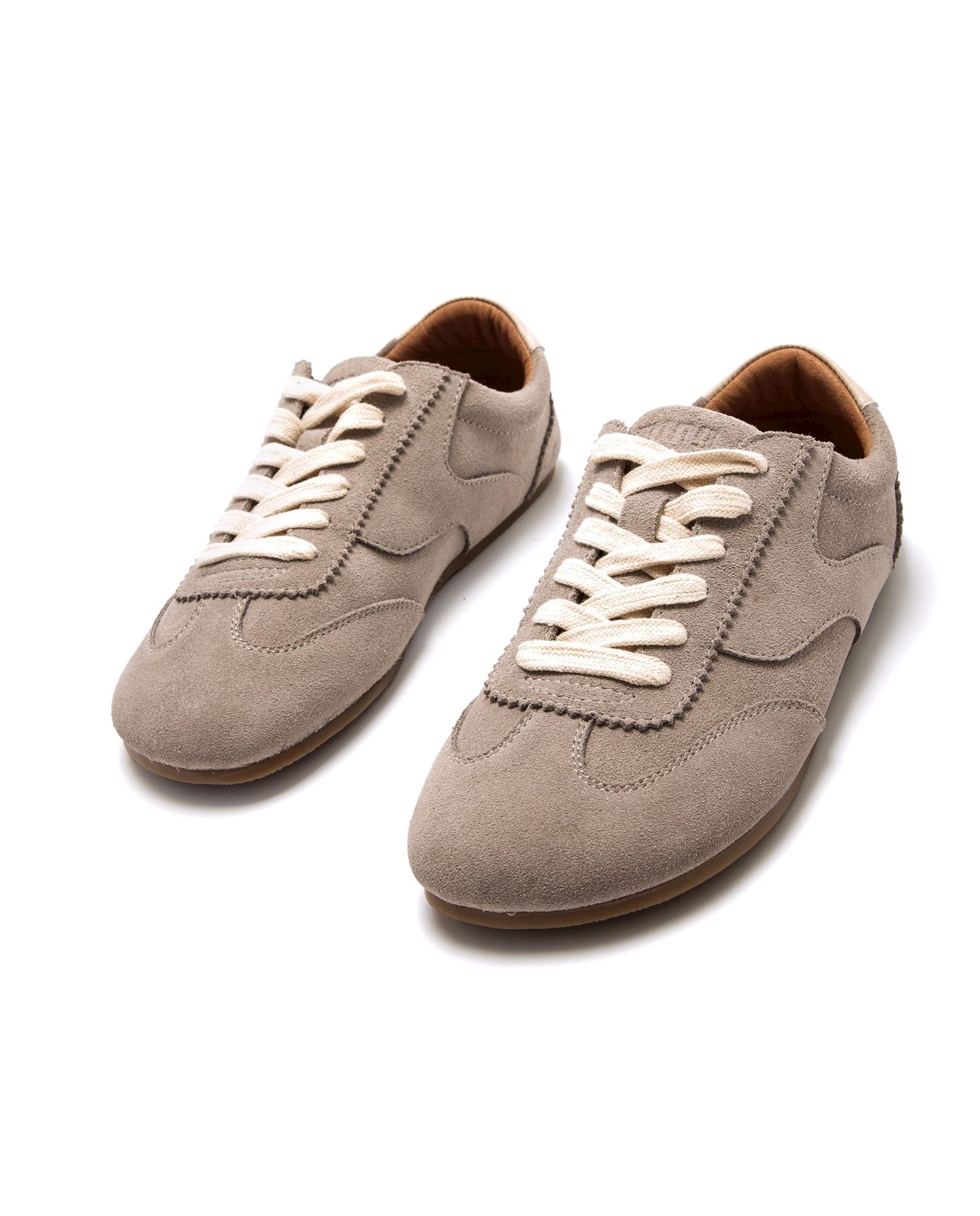 Sapatilhas Confort em Croute com Sola Barefoot Cinzento-6