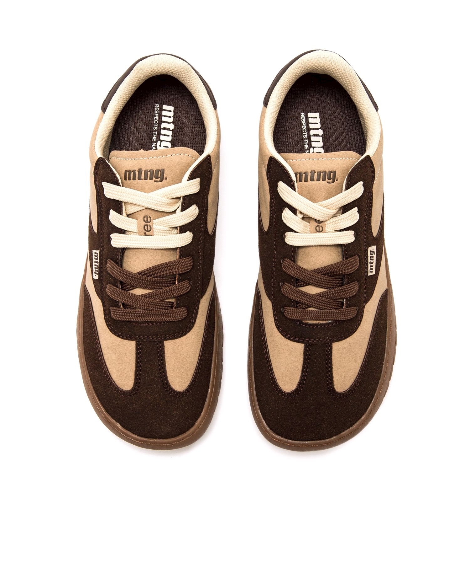 Sapatilhas Desportivas Estilo Bamba com Piso Respeitoso Castanho-2