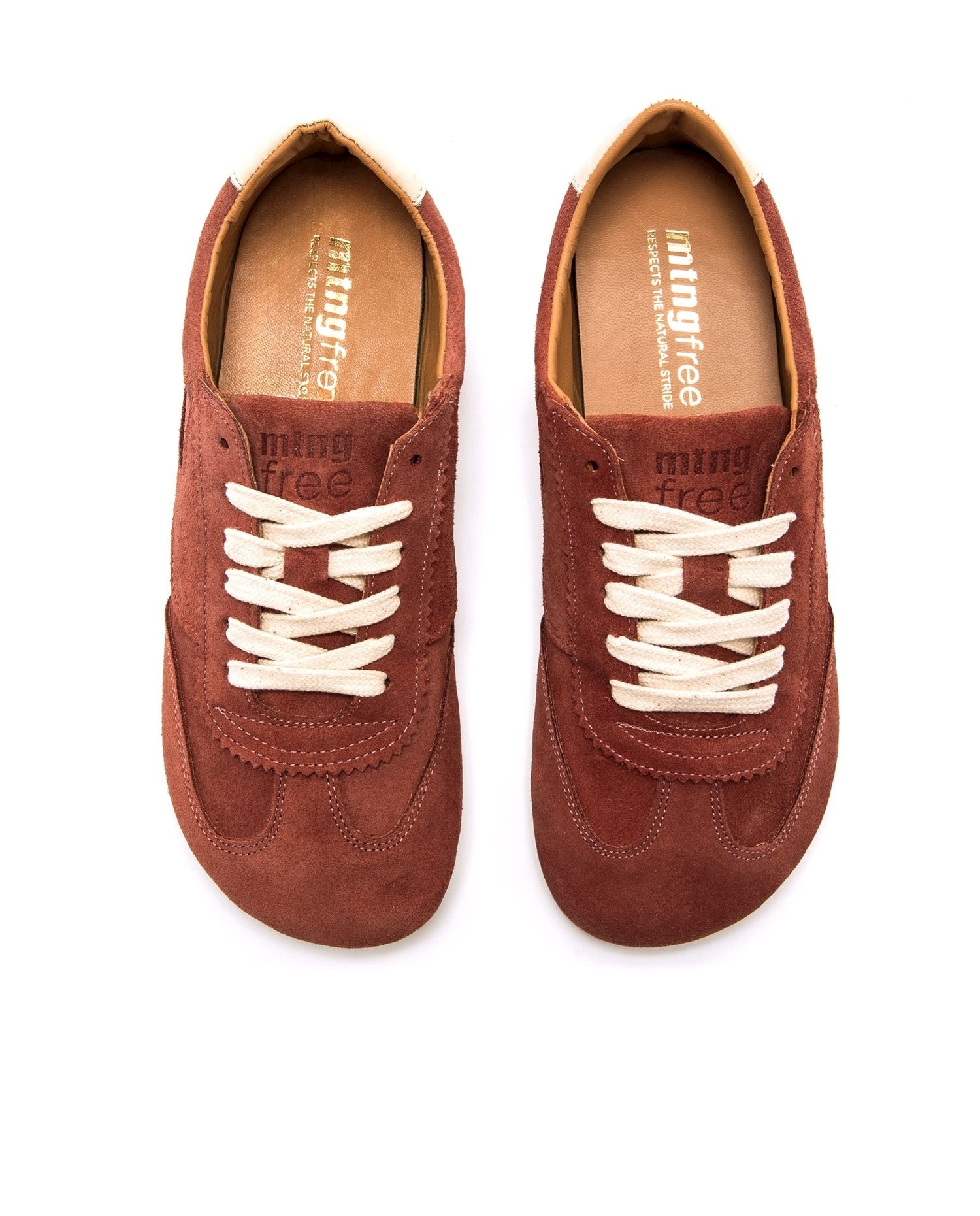 Sapatilhas Confort em Croute com Sola Barefoot Telha-2