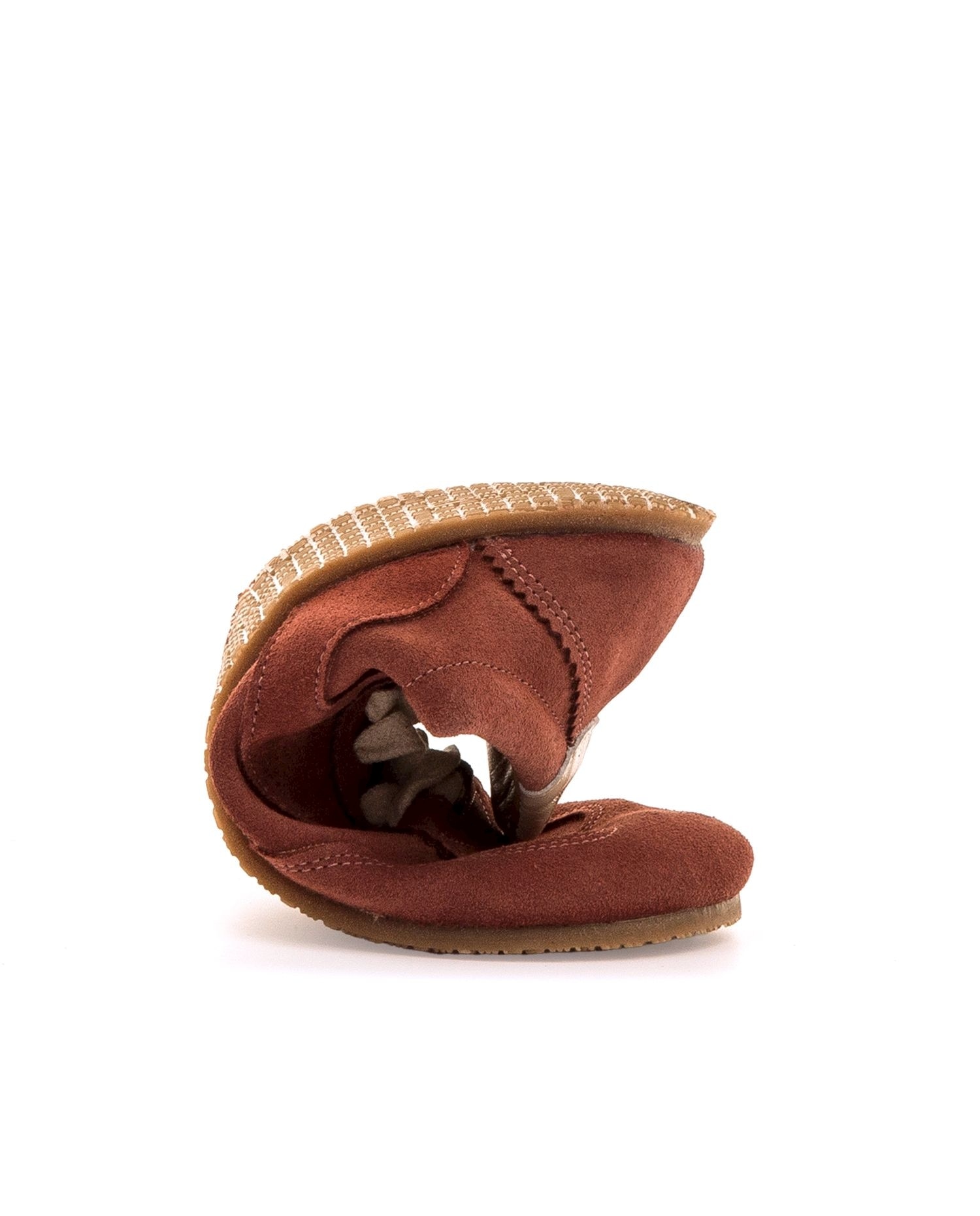 Sapatilhas Confort em Croute com Sola Barefoot Telha-3