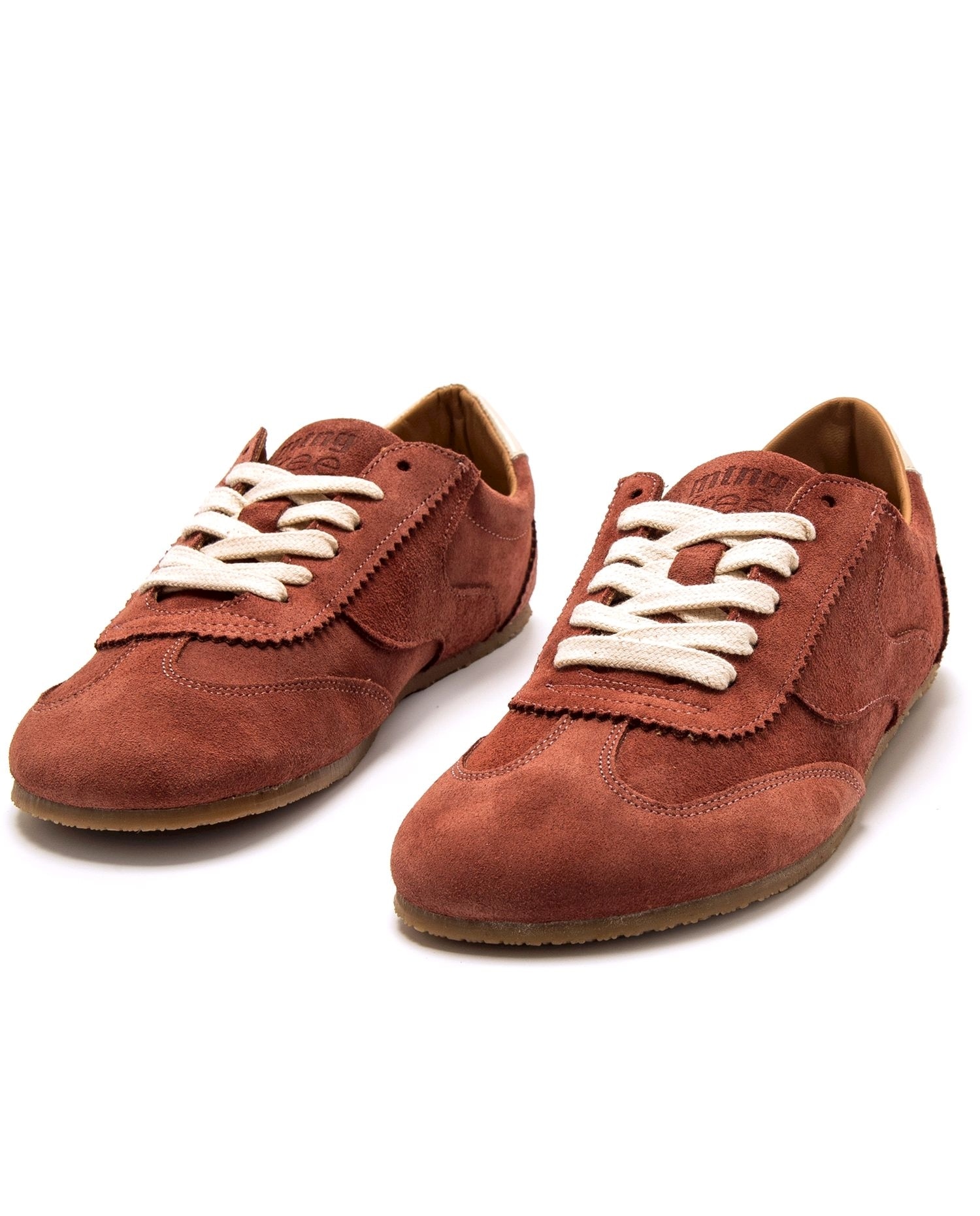 Sapatilhas Confort em Croute com Sola Barefoot Telha-6