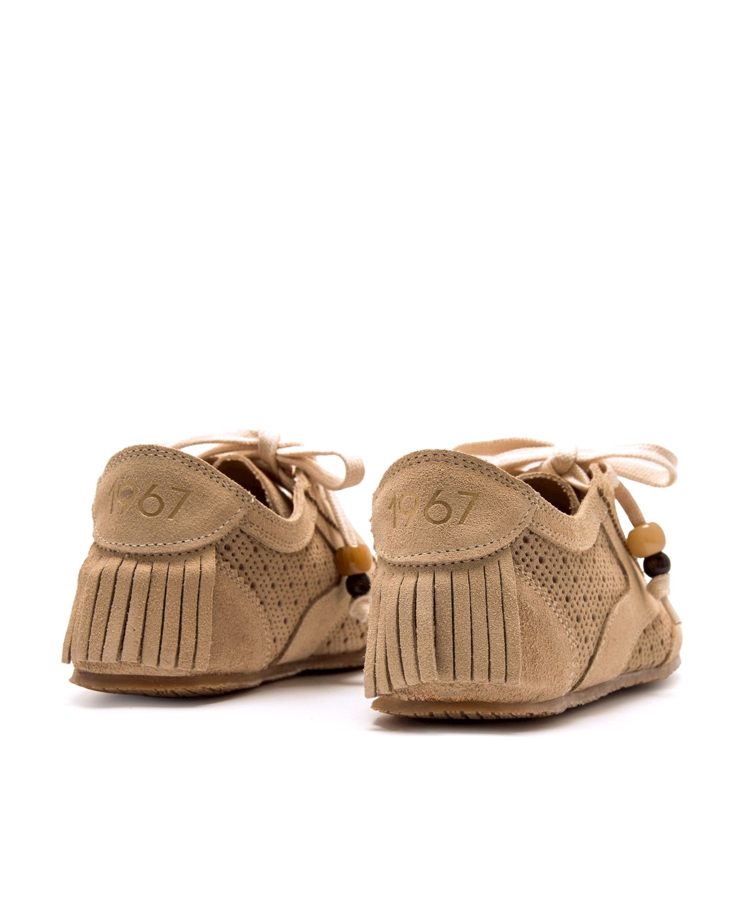 Sapatos Rasos em Pele com Piso Barefoot Castanho-5