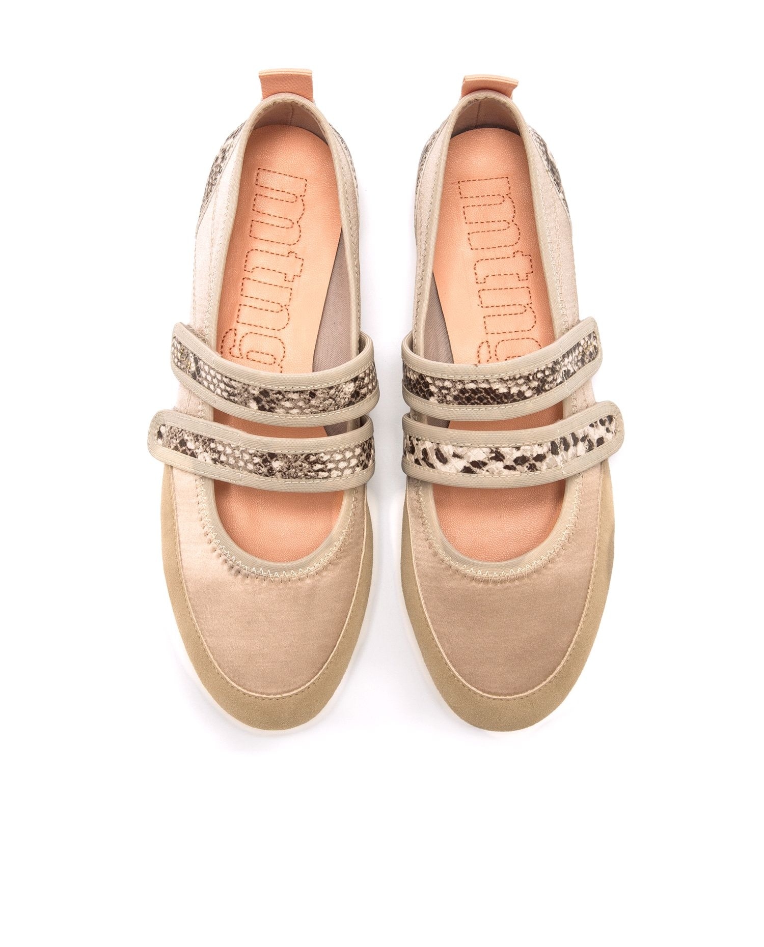 Sabrinas com Velcro Cruzado Natural-4