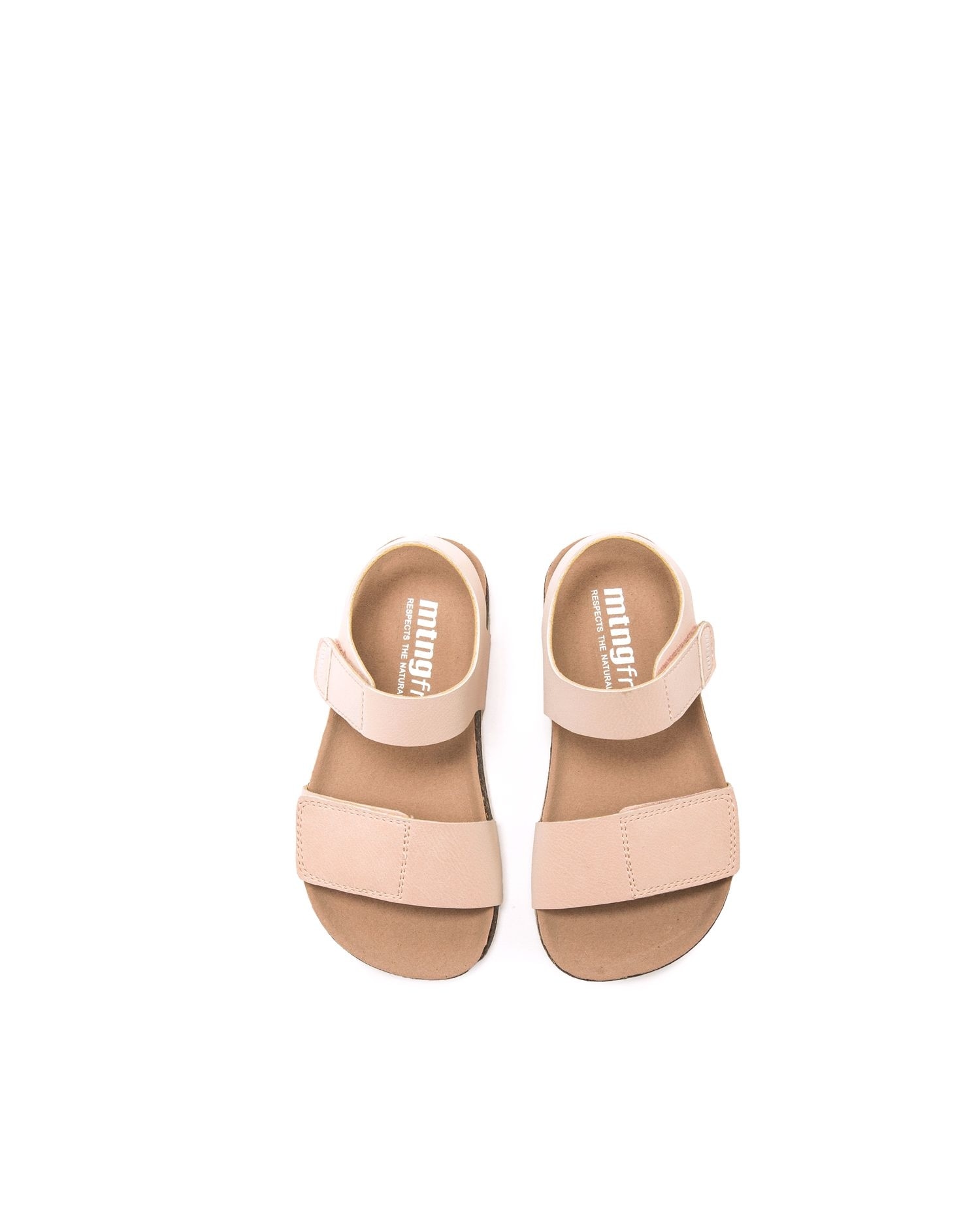 Sandálias Infantil com Sola Barefoot e Tiras Grossas Rosa-2
