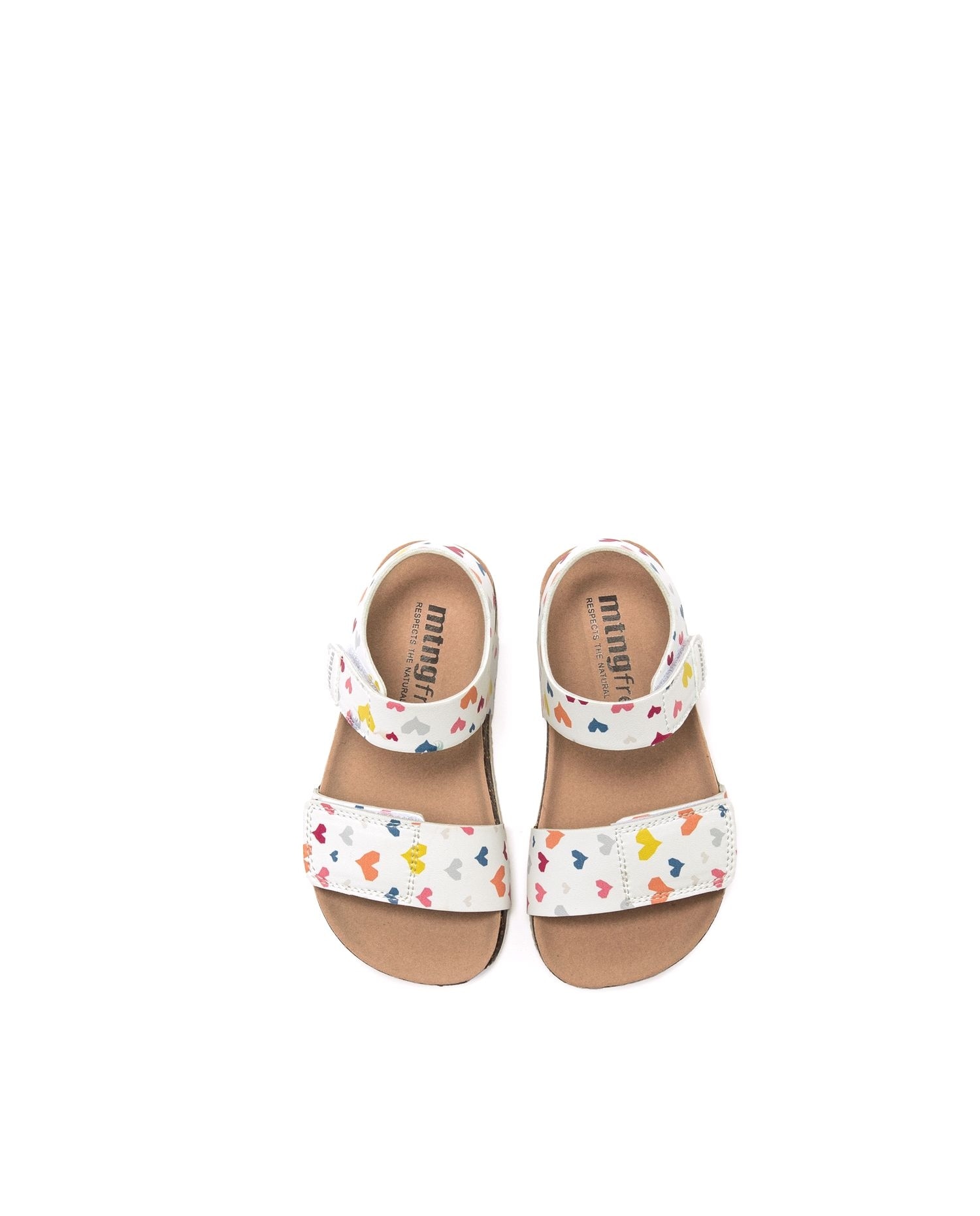 Sandálias Infantil com Sola Barefoot e Tiras Grossas Branco-2