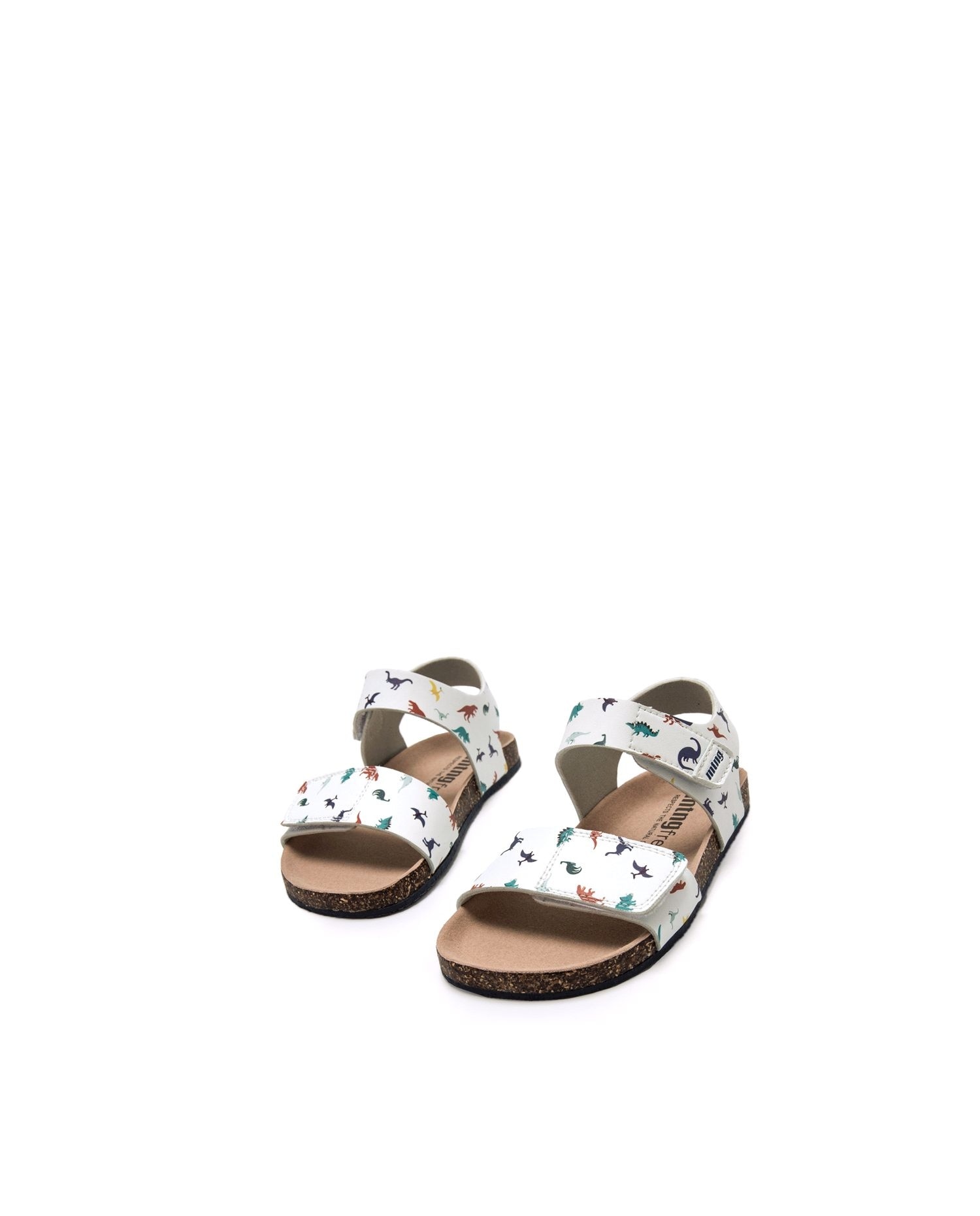 Sandálias Infantil com Sola Barefoot e Tiras Grossas MTNG Azul / Branco-5