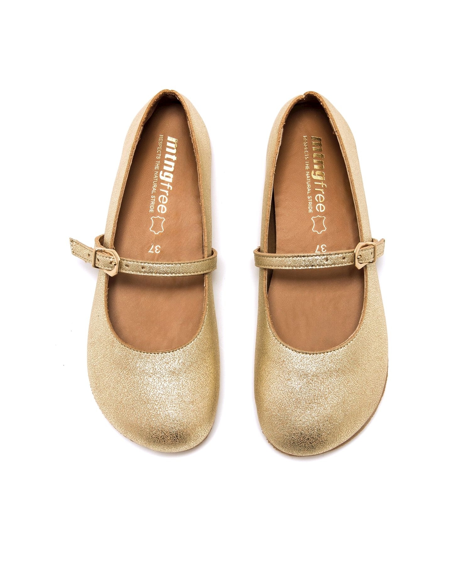 Slippers Confort em Pele com Piso Respeitoso Ouro-2