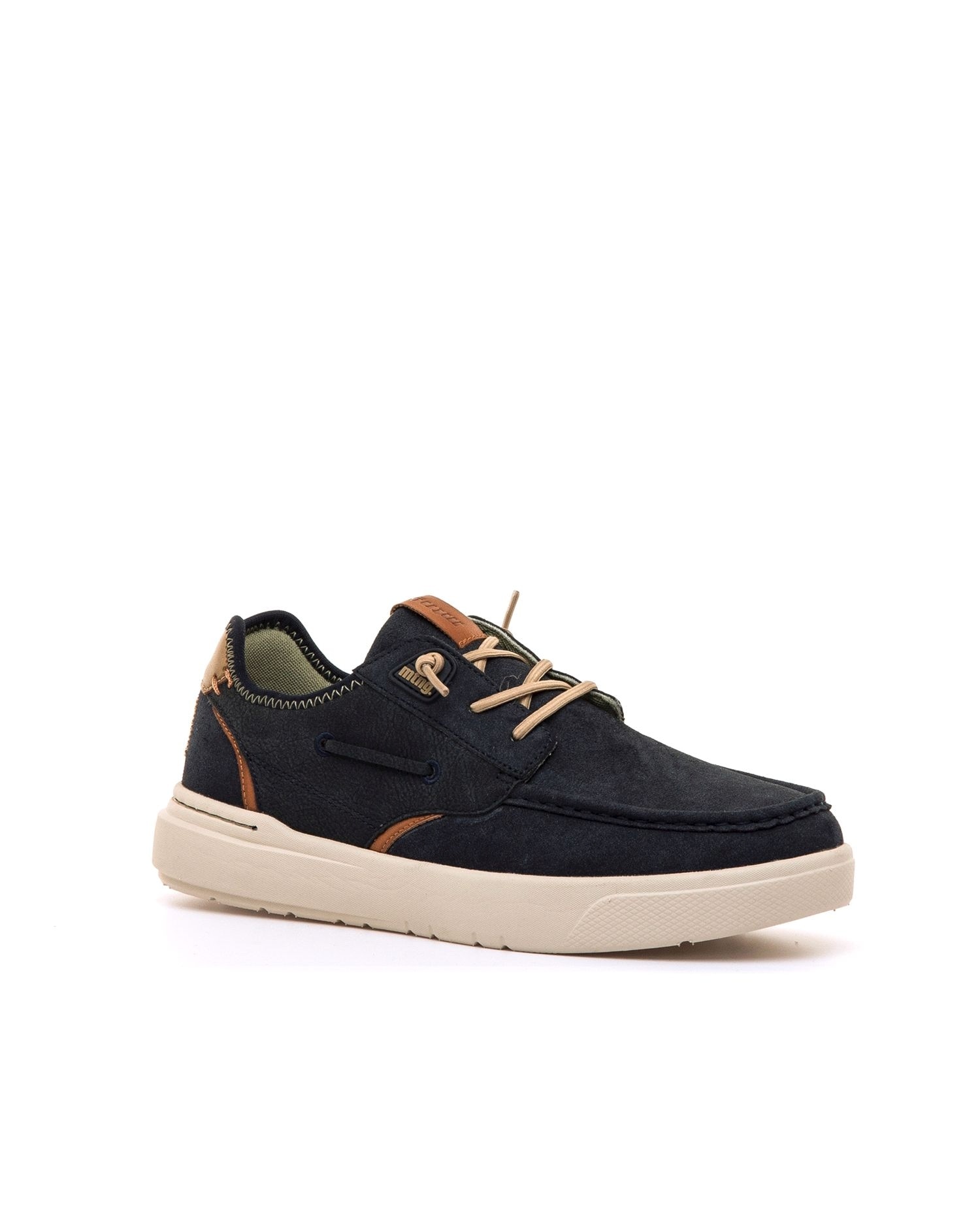 Sapatos de Cordões com Piso Grosso Preto-2