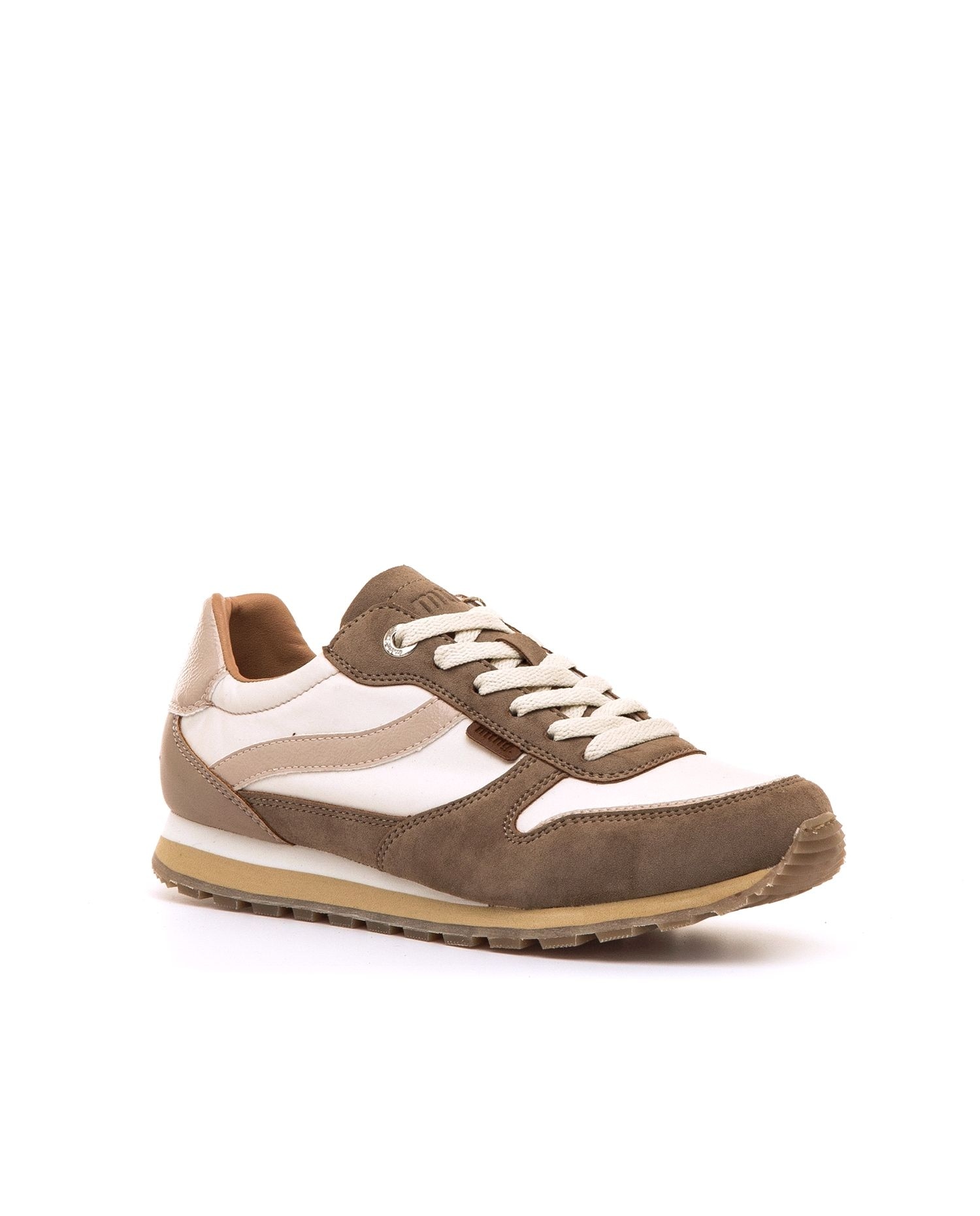 Sapatilhas Desportivas Estilo Sneaker Branco / Castanho-2