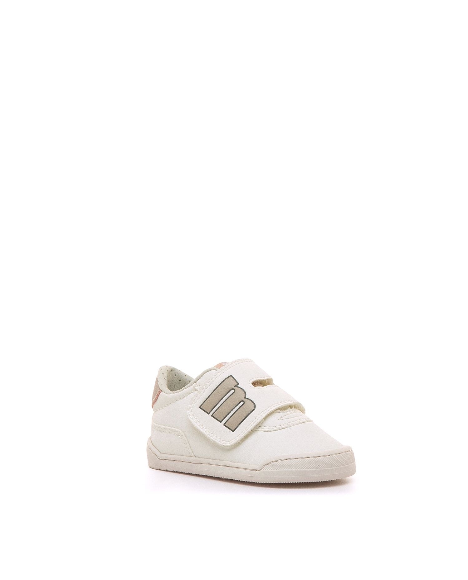 Sapatilhas Desportivas para Bebé com Piso Suave e Velcro Branco / Rosa-2