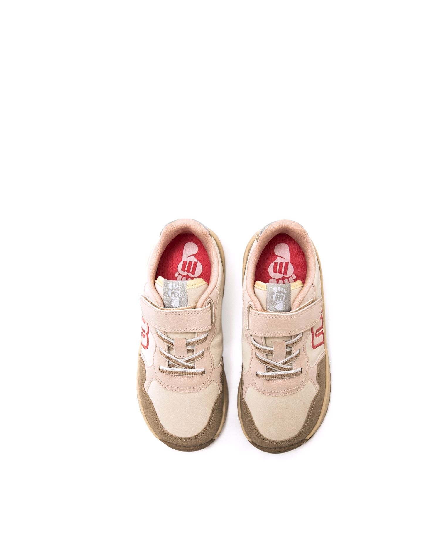 Sapatilhas Desportivas Infantil com Sola Barefoot Bege/Rosa-2