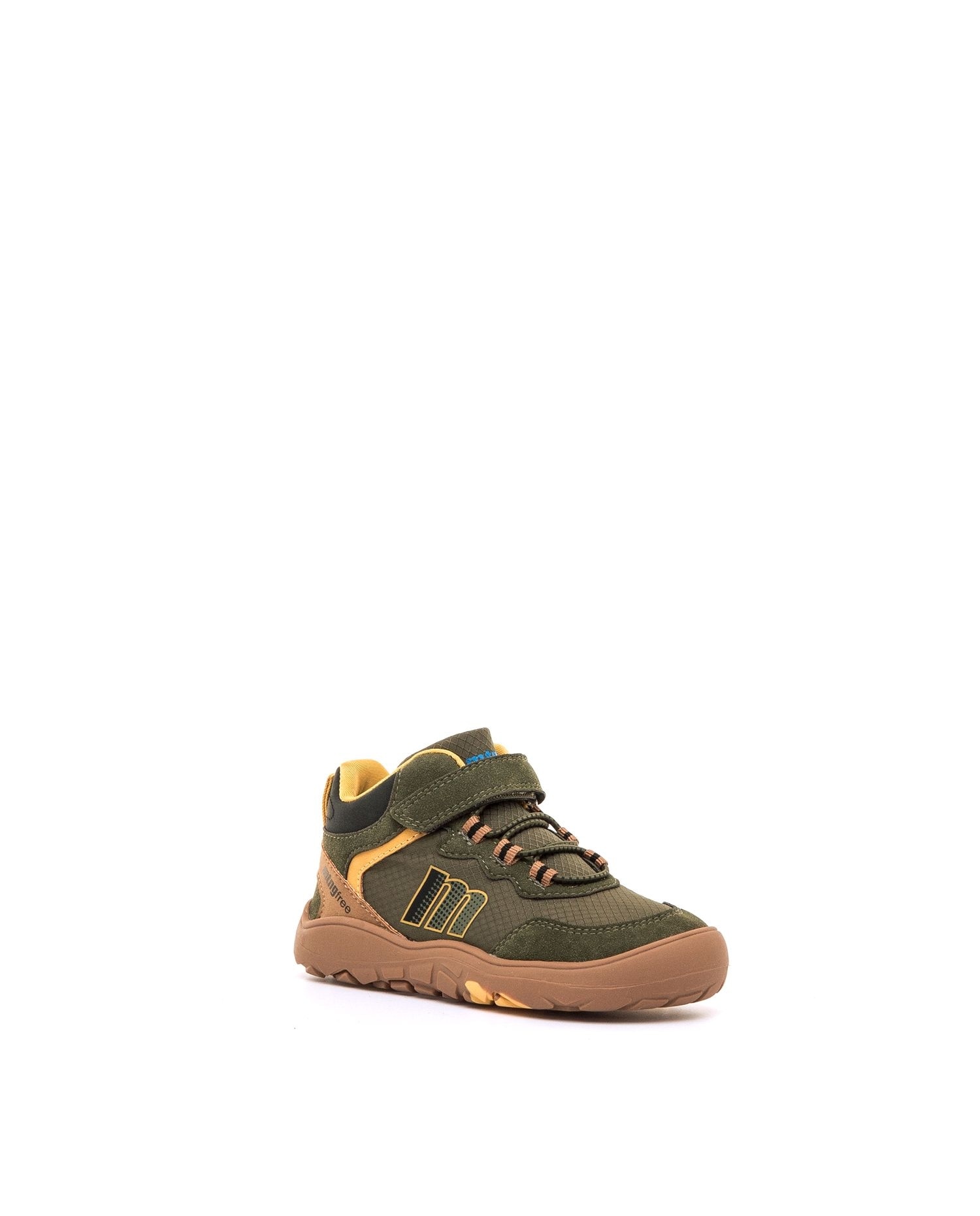 Sapatilhas Altas Infantil Estilo Botins com Sola Serrilhada Verde-2
