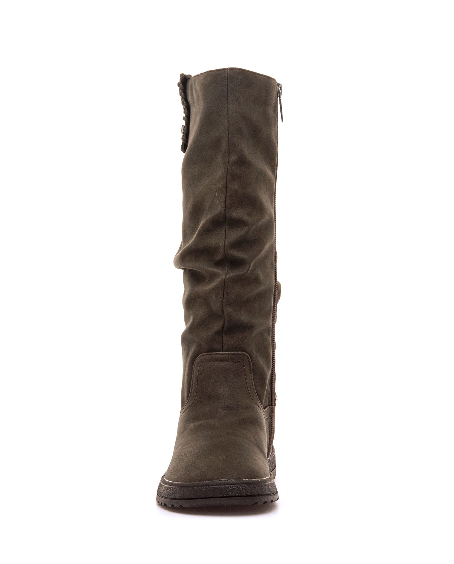 Botas Altas com Piso Baretoot Castanho-3