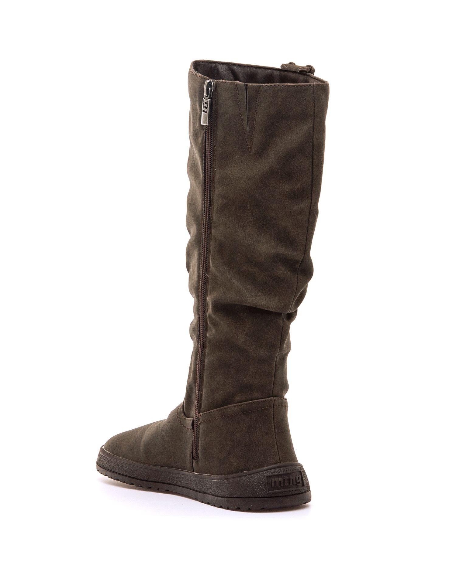 Botas Altas com Piso Baretoot Castanho-4