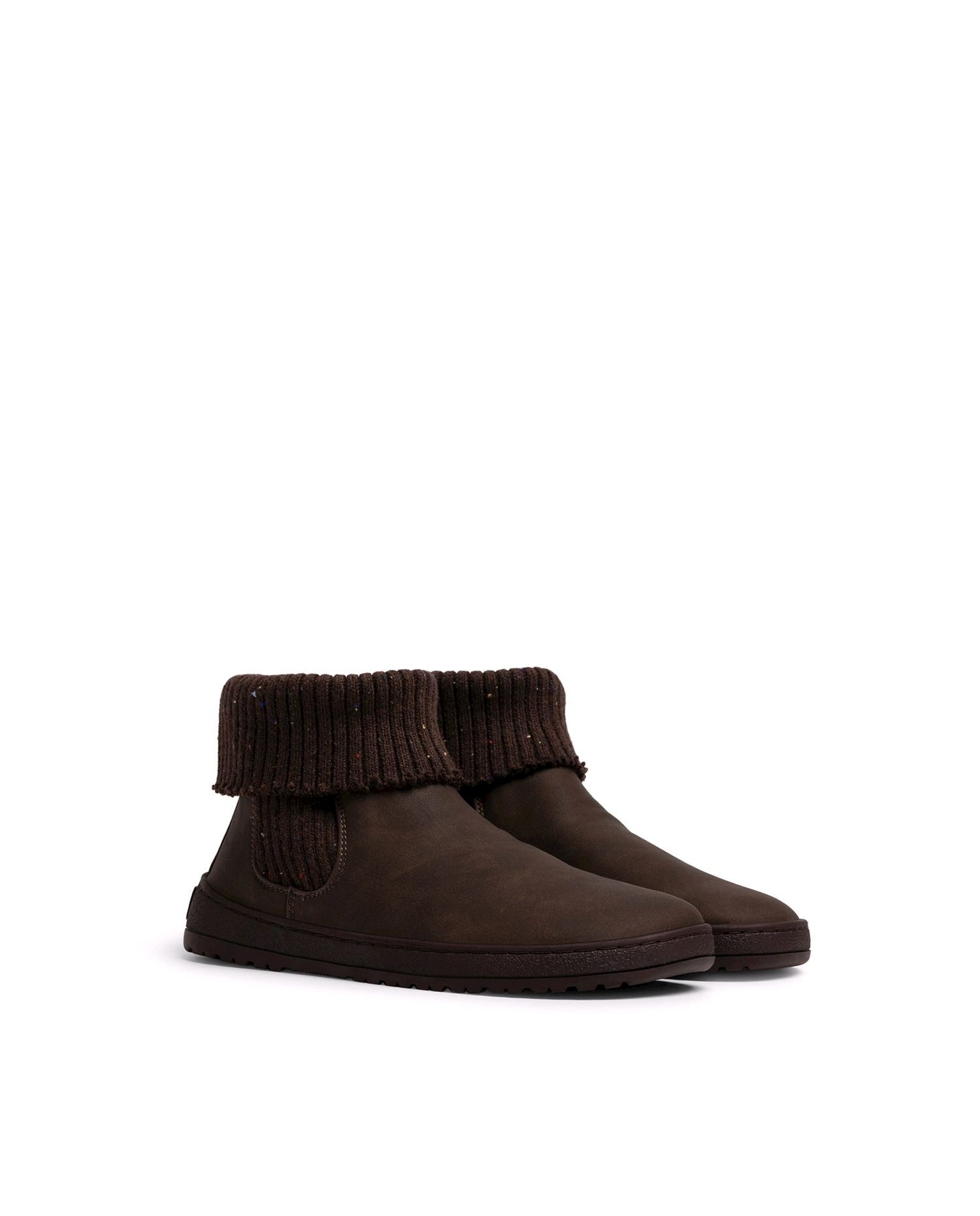 Botins Confort com Piso Barefoot Castanho-4